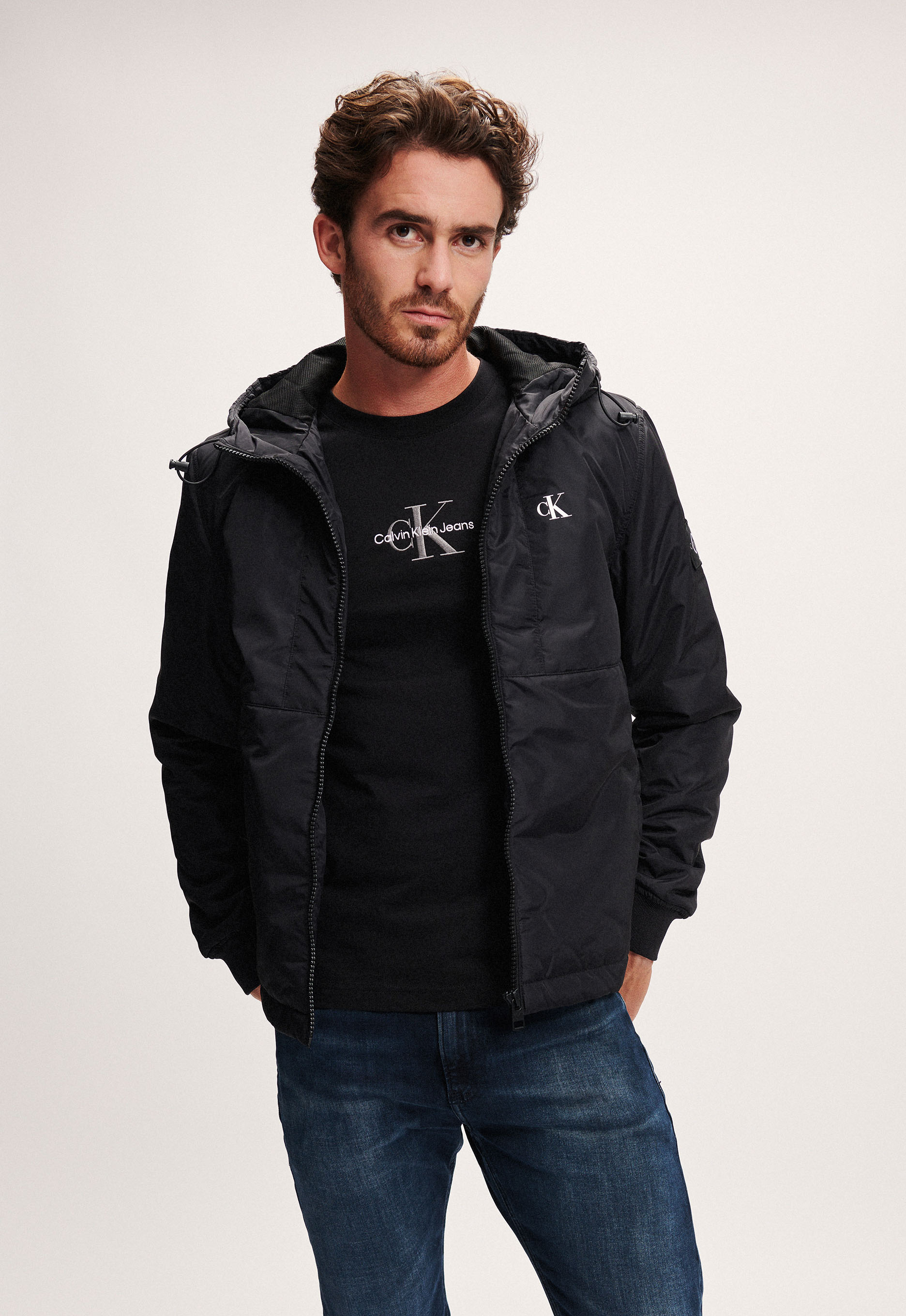 Calvin Klein Padded Hooded Harrington Jas Calvin Klein Padded Hooded Harrington Jas