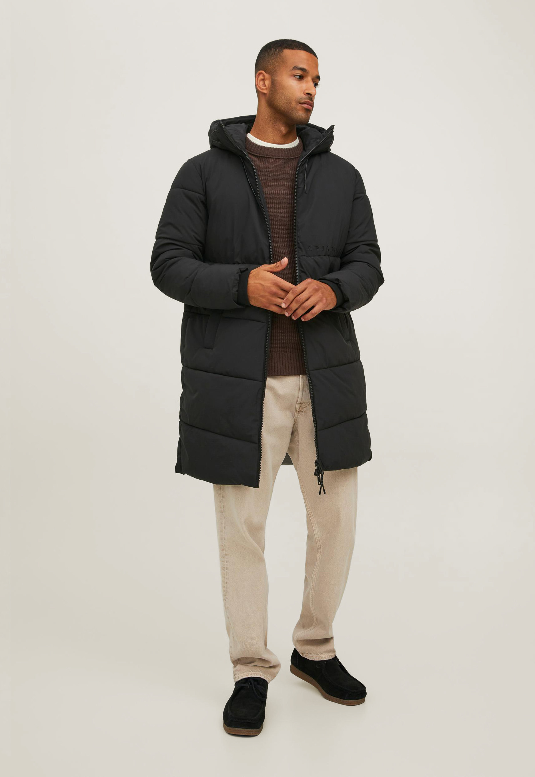 Jack&Jones Lange Capuchon Gewatteerde Jas Jack&Jones Lange Capuchon Gewatteerde Jas