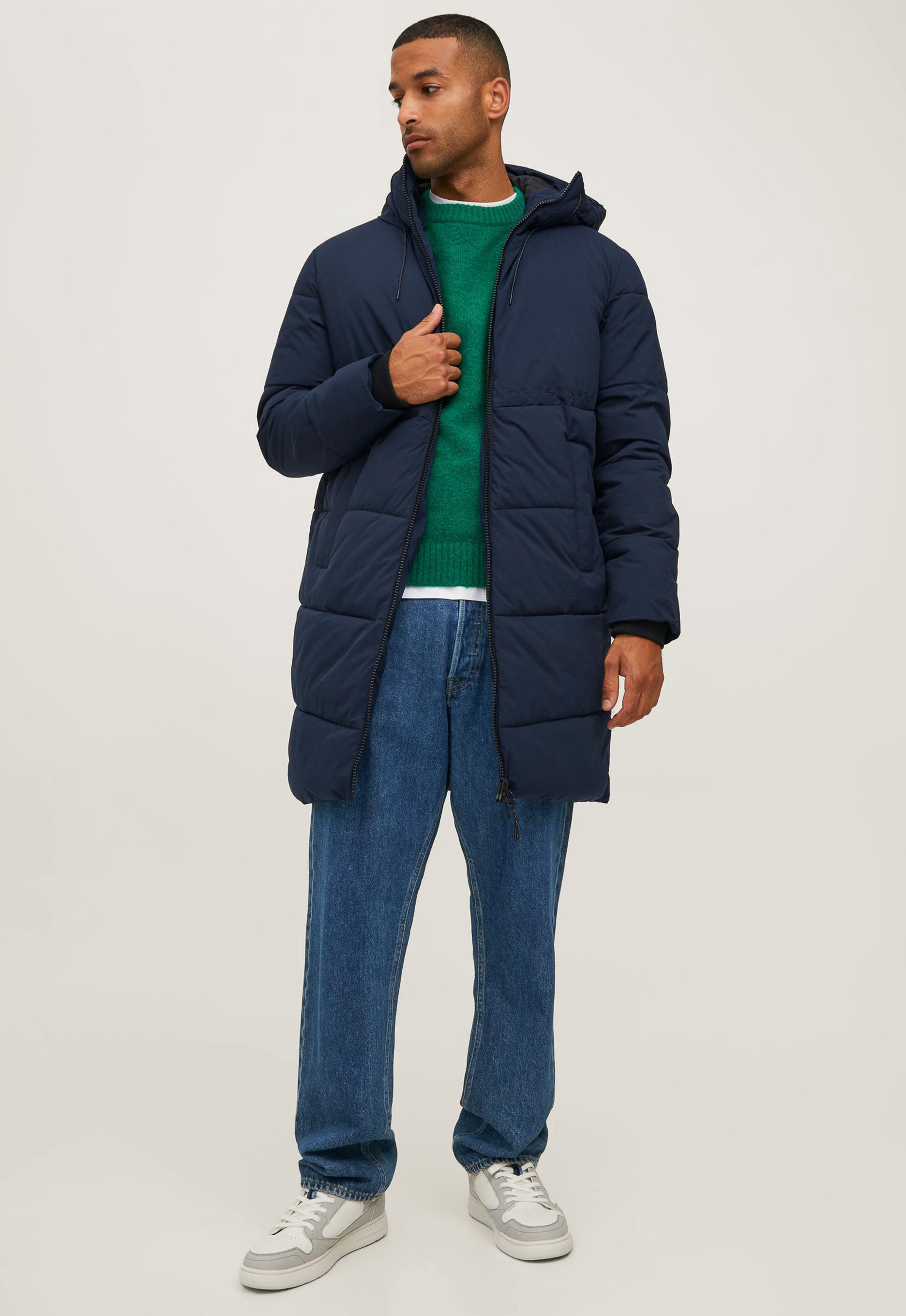 Jack&Jones Lange Capuchon Gewatteerde Jas Jack&Jones Lange Capuchon Gewatteerde Jas