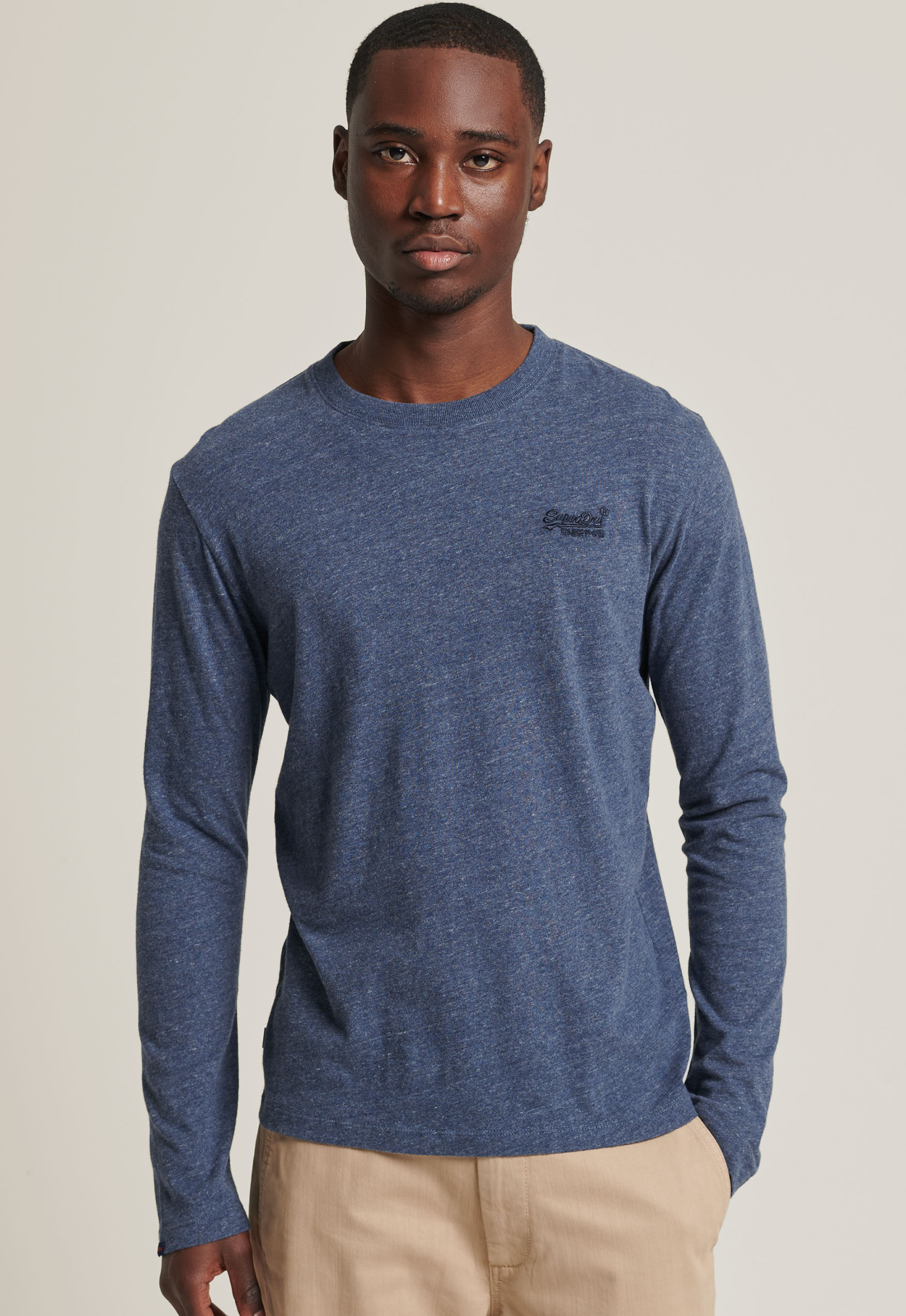 Superdry M6010550A Vintage logo emb l/s top Superdry M6010550A Vintage logo emb l/s top
