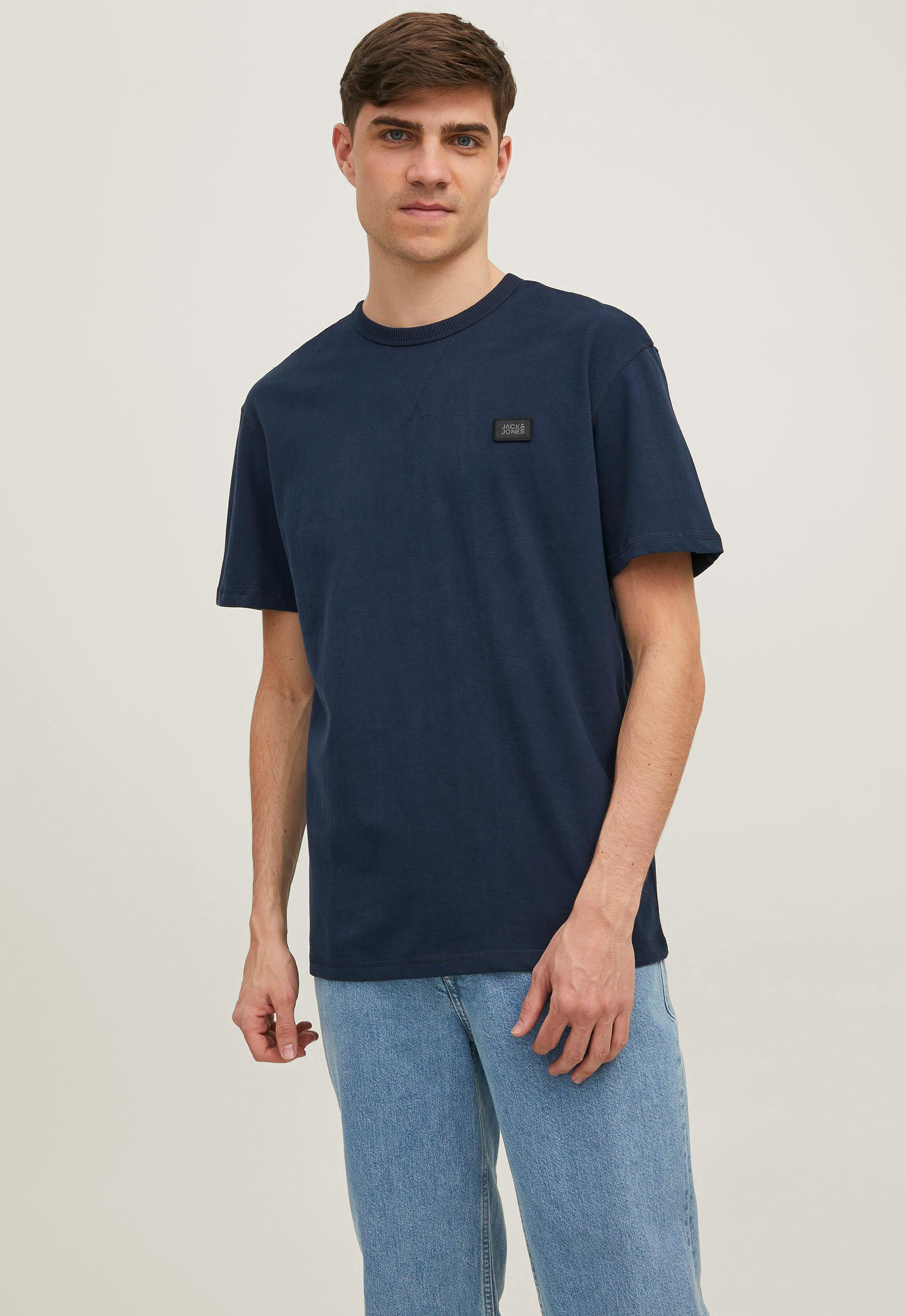 Jack&Jones Wafelstructuur Badge T-Shirt Jack&Jones Wafelstructuur Badge T-Shirt