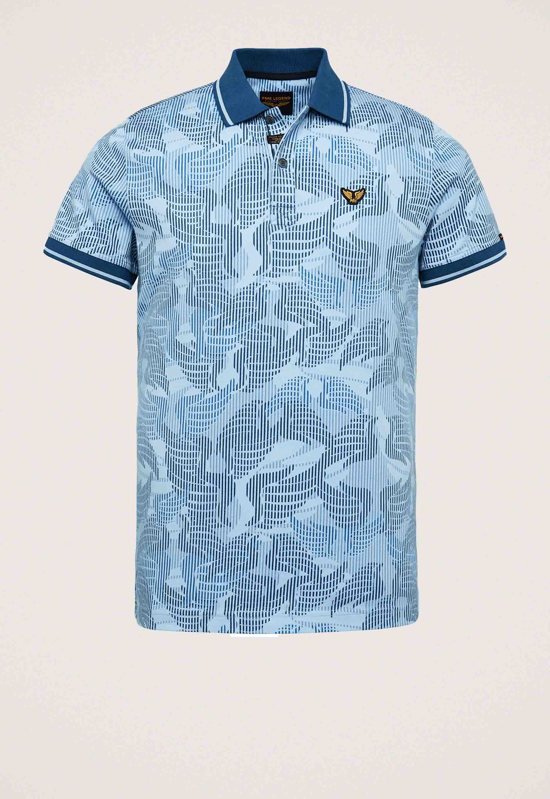 PME Legend Single Jersey Aop Polo PME Legend Single Jersey Aop Polo