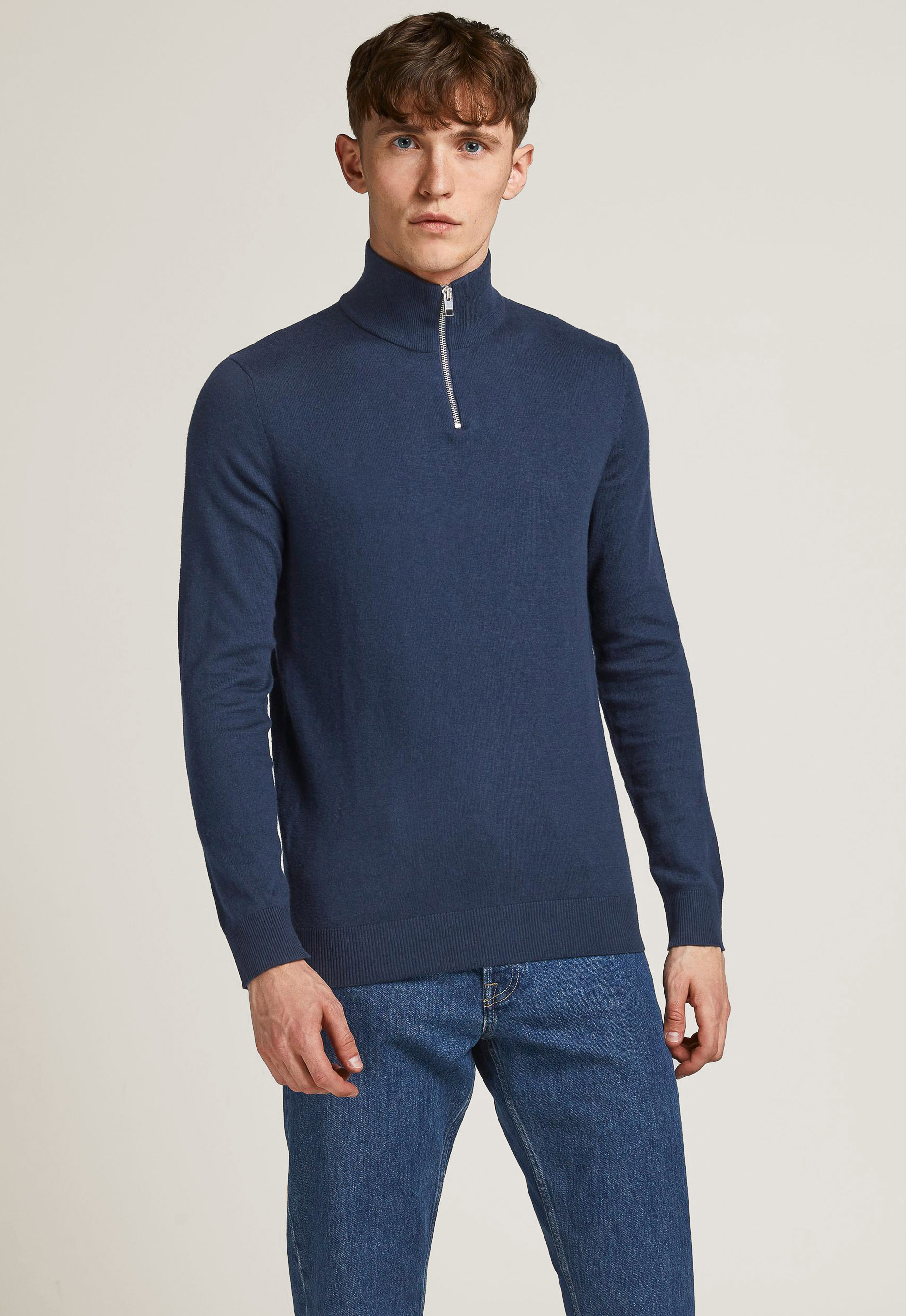 Jack&Jones Halve Rits Gebreide Trui Jack&Jones Halve Rits Gebreide Trui