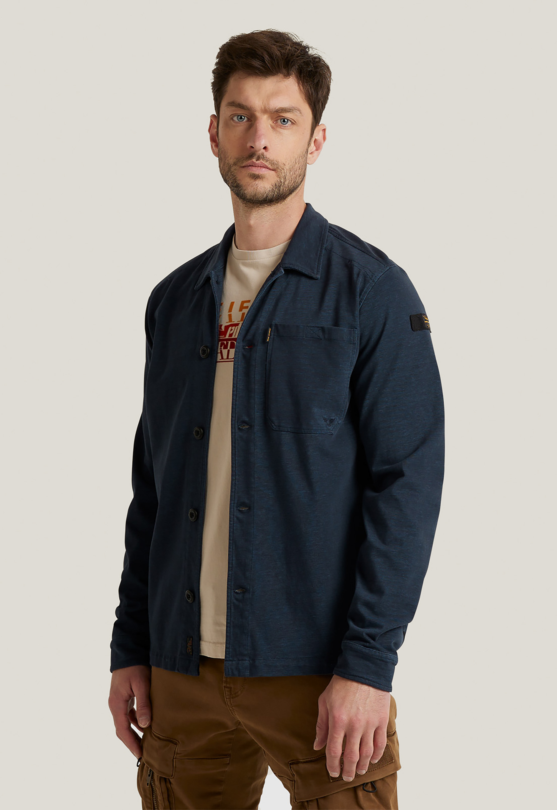 PME Legend Double Faced Jersey Overhemd PME Legend Double Faced Jersey Overhemd
