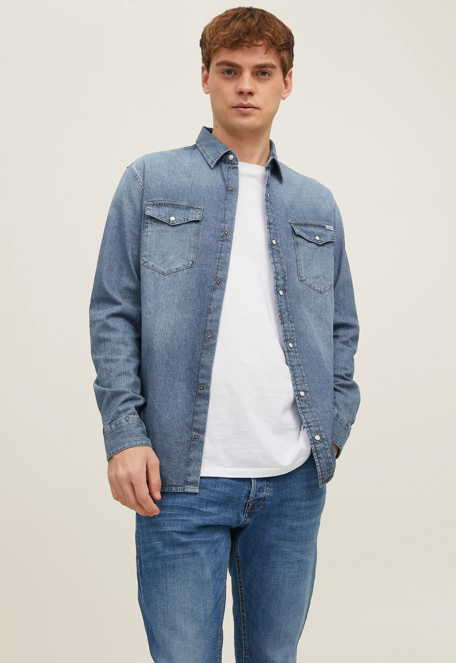 Jack&Jones Denim Overhemd Jack&Jones Denim Overhemd
