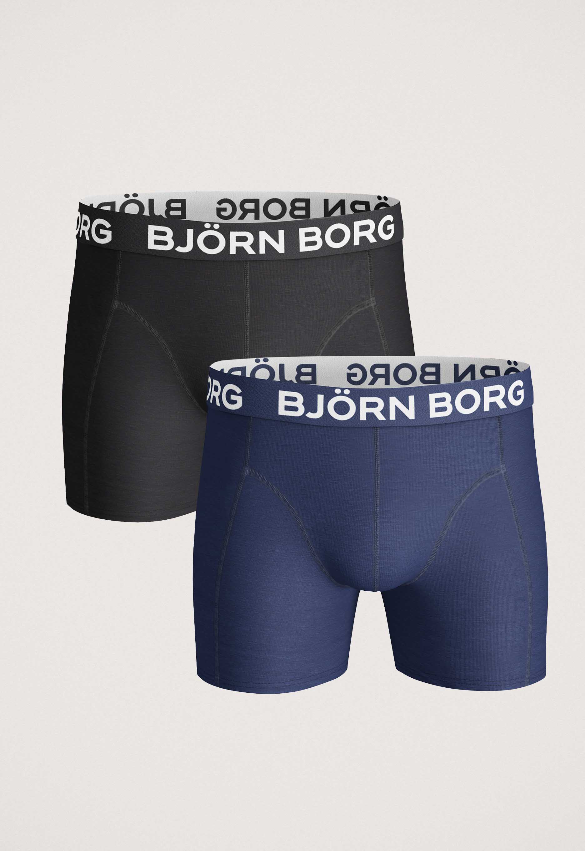 Bjorn Borg Solid 2Pack Boxershorts