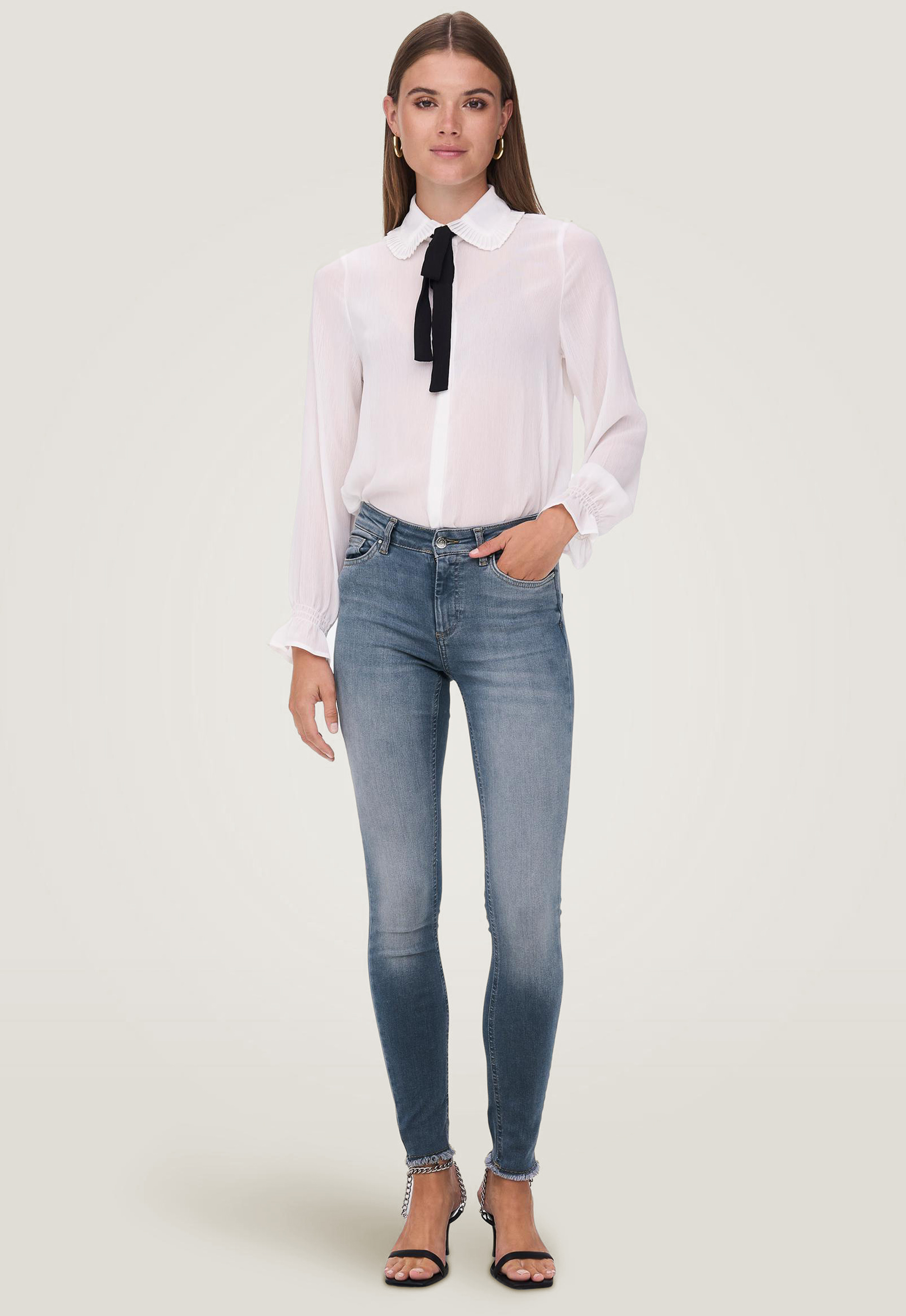 Only Onlblush Mid Raw Skinny Jeans Only Onlblush Mid Raw Skinny Jeans