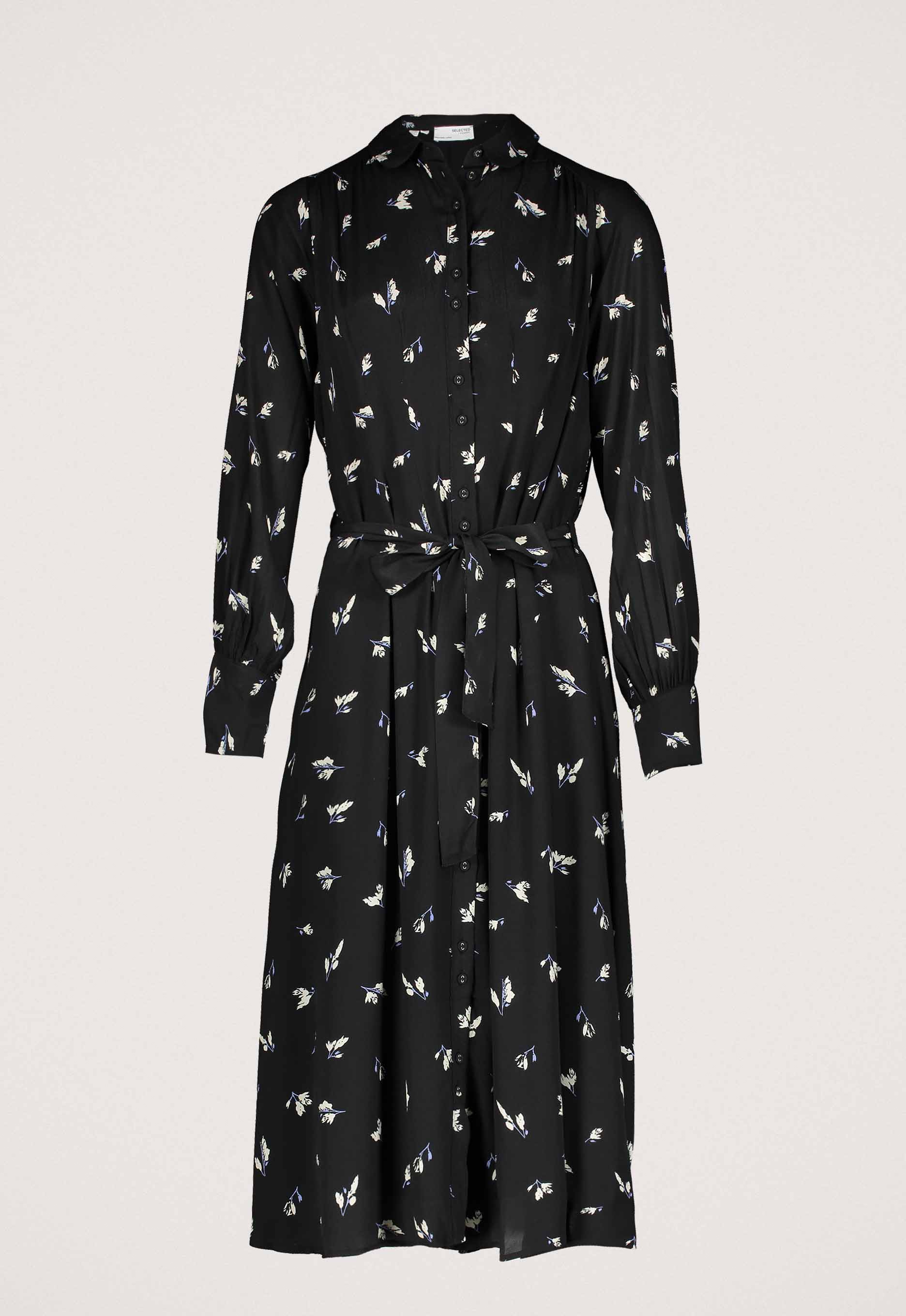 Selected Femme Walda Print Midi Jurk Selected Femme Walda Print Midi Jurk
