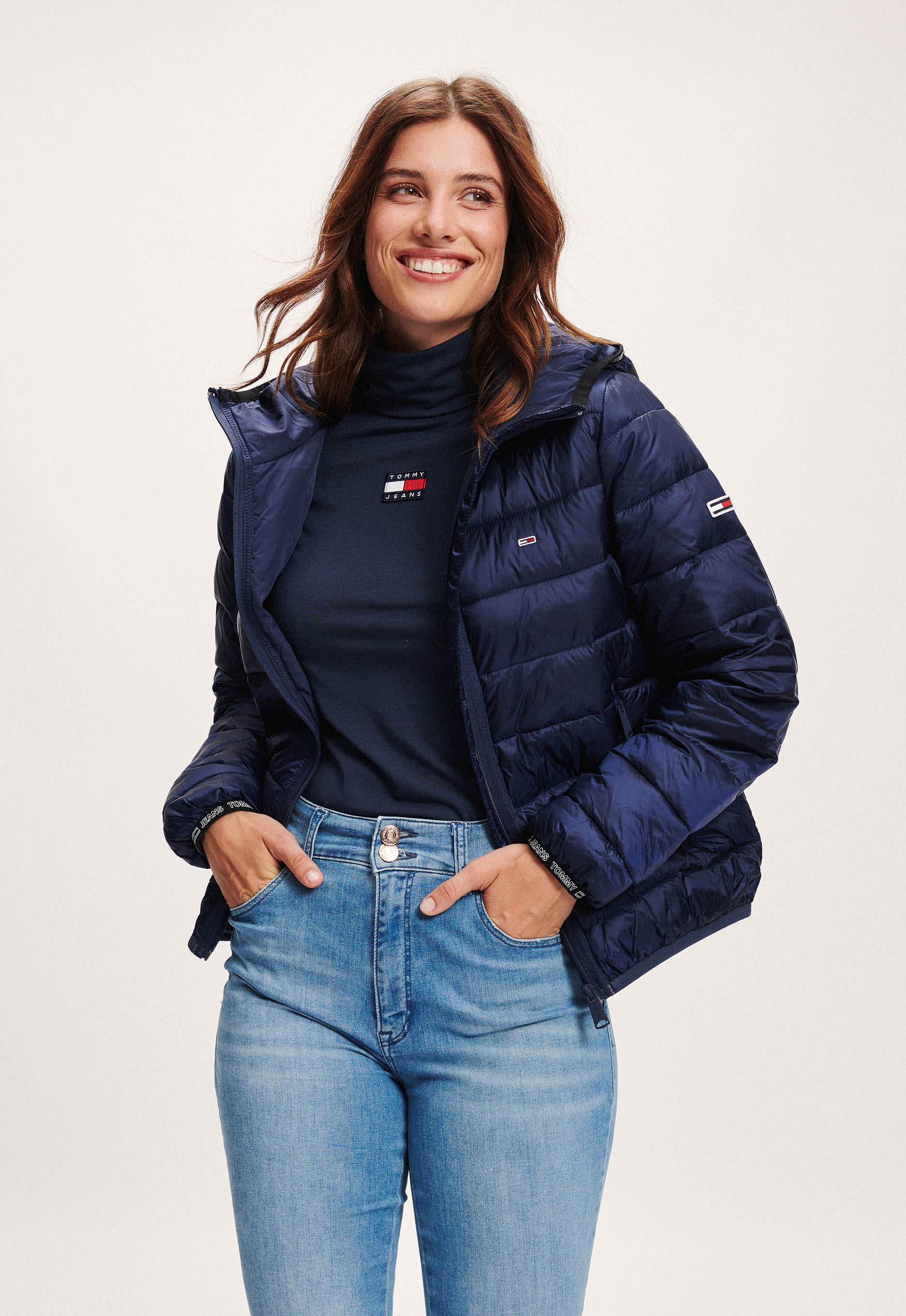 Tommy Jeans Quilted Tape Hooded Jacket