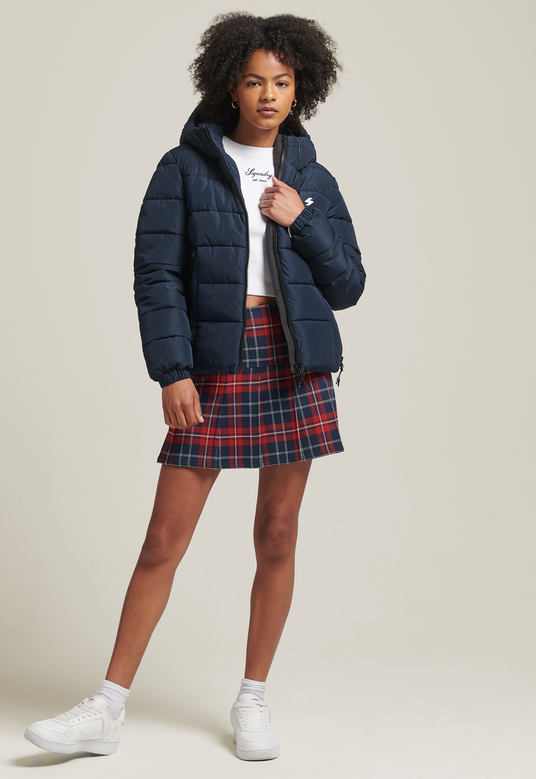 Superdry Hooded Spirit Sports Puffer Jas Superdry Hooded Spirit Sports Puffer Jas