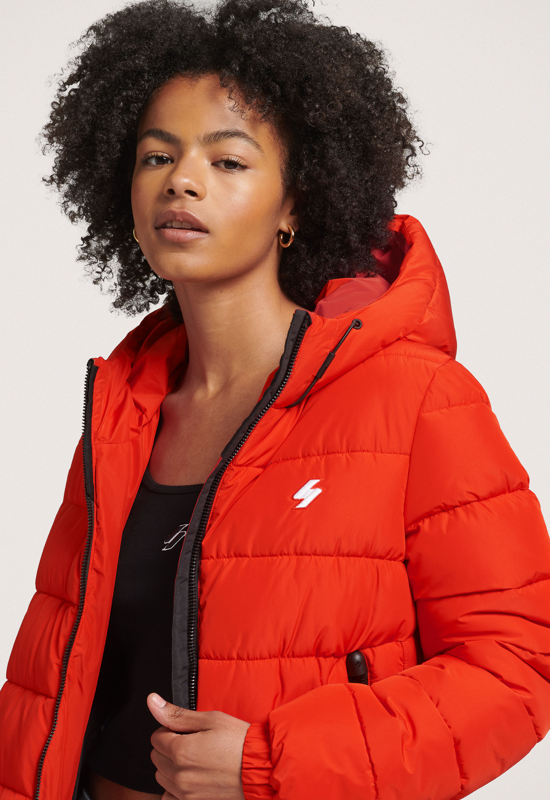Superdry Hooded Spirit Sports Puffer Jas Superdry Hooded Spirit Sports Puffer Jas