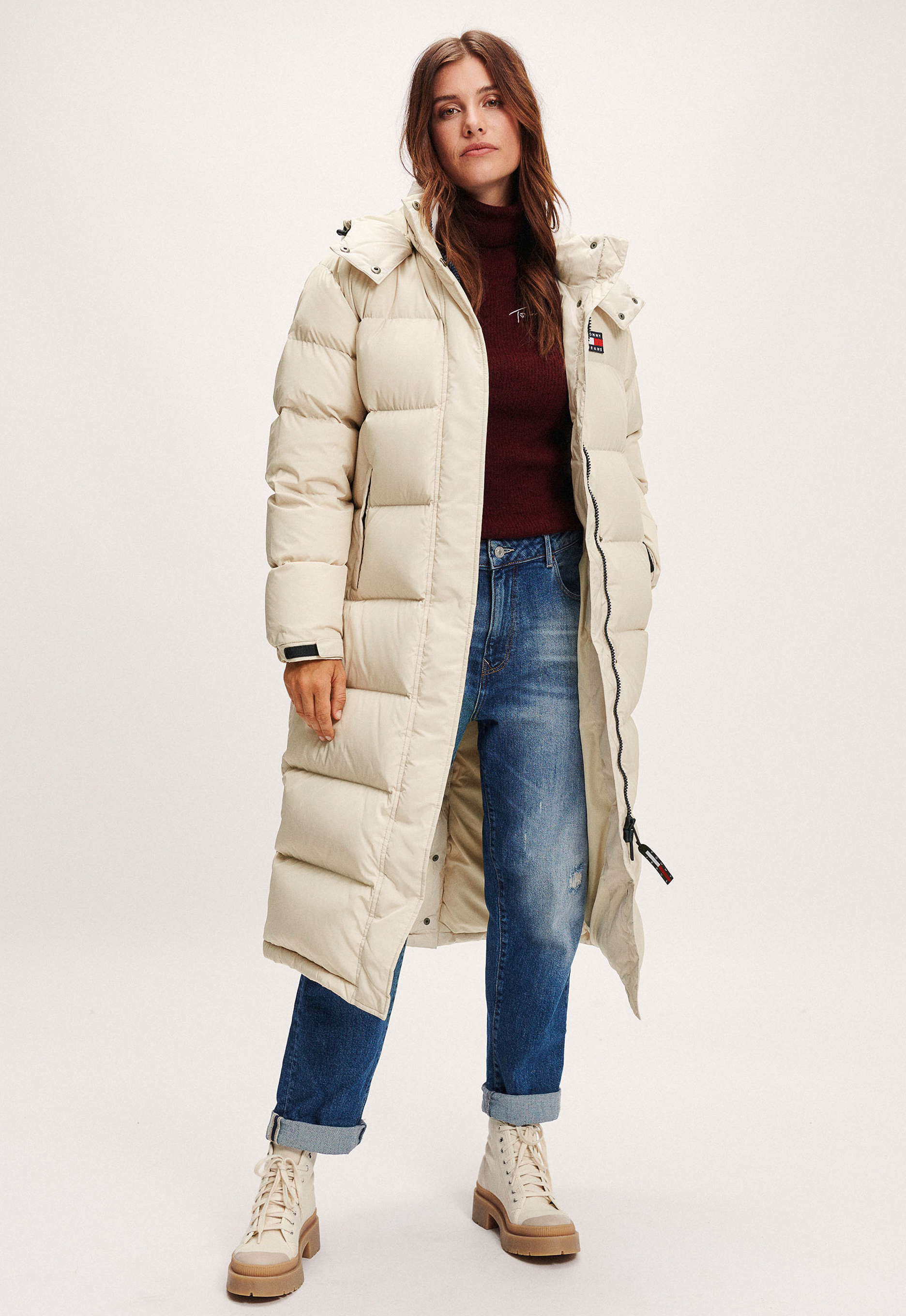 Tommy Jeans Alaska Long Puffer Jas Tommy Jeans Alaska Long Puffer Jas