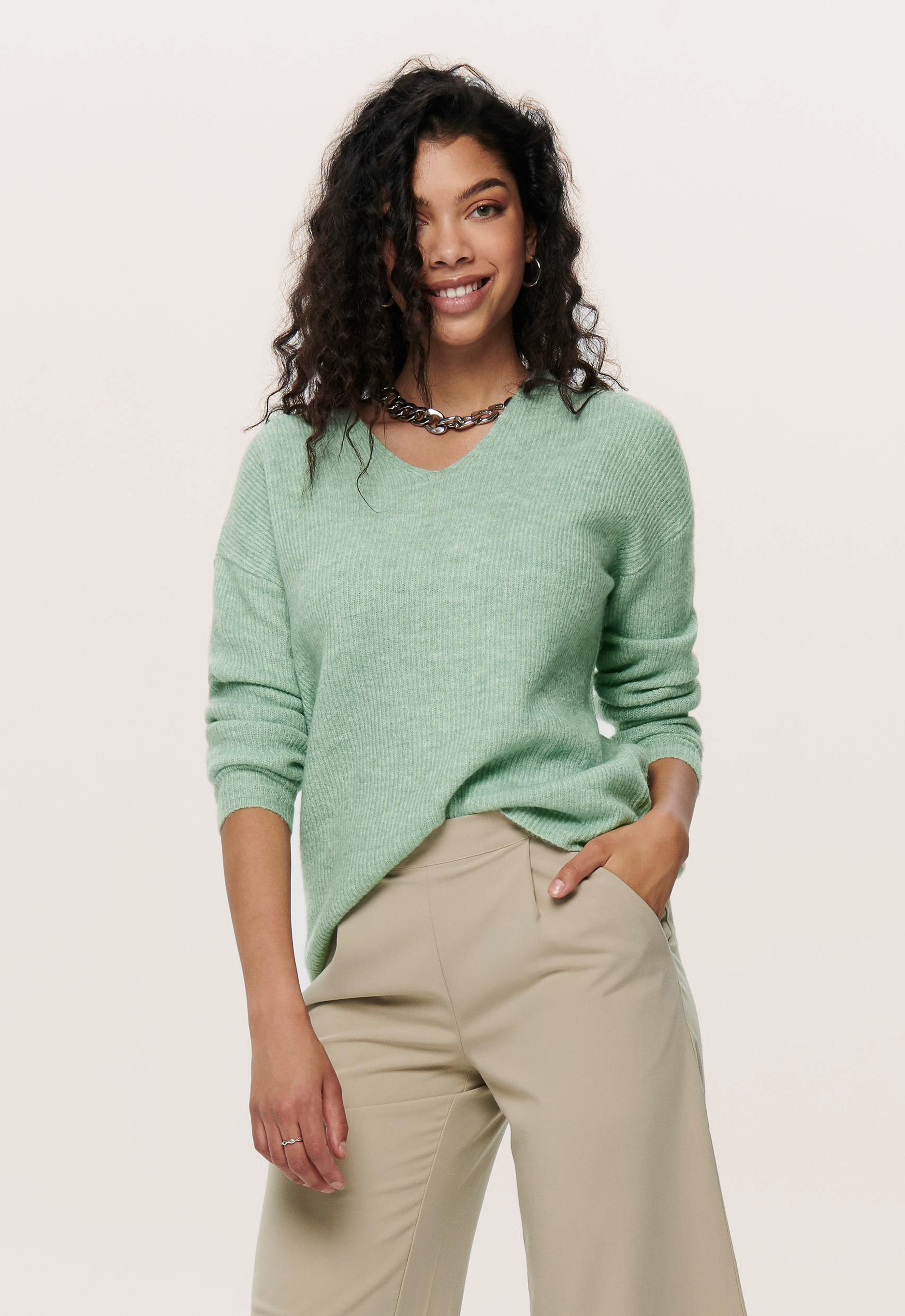 Only Only4588 Onlcamilla v-neck l/s pullover Only Only4588 Onlcamilla v-neck l/s pullover