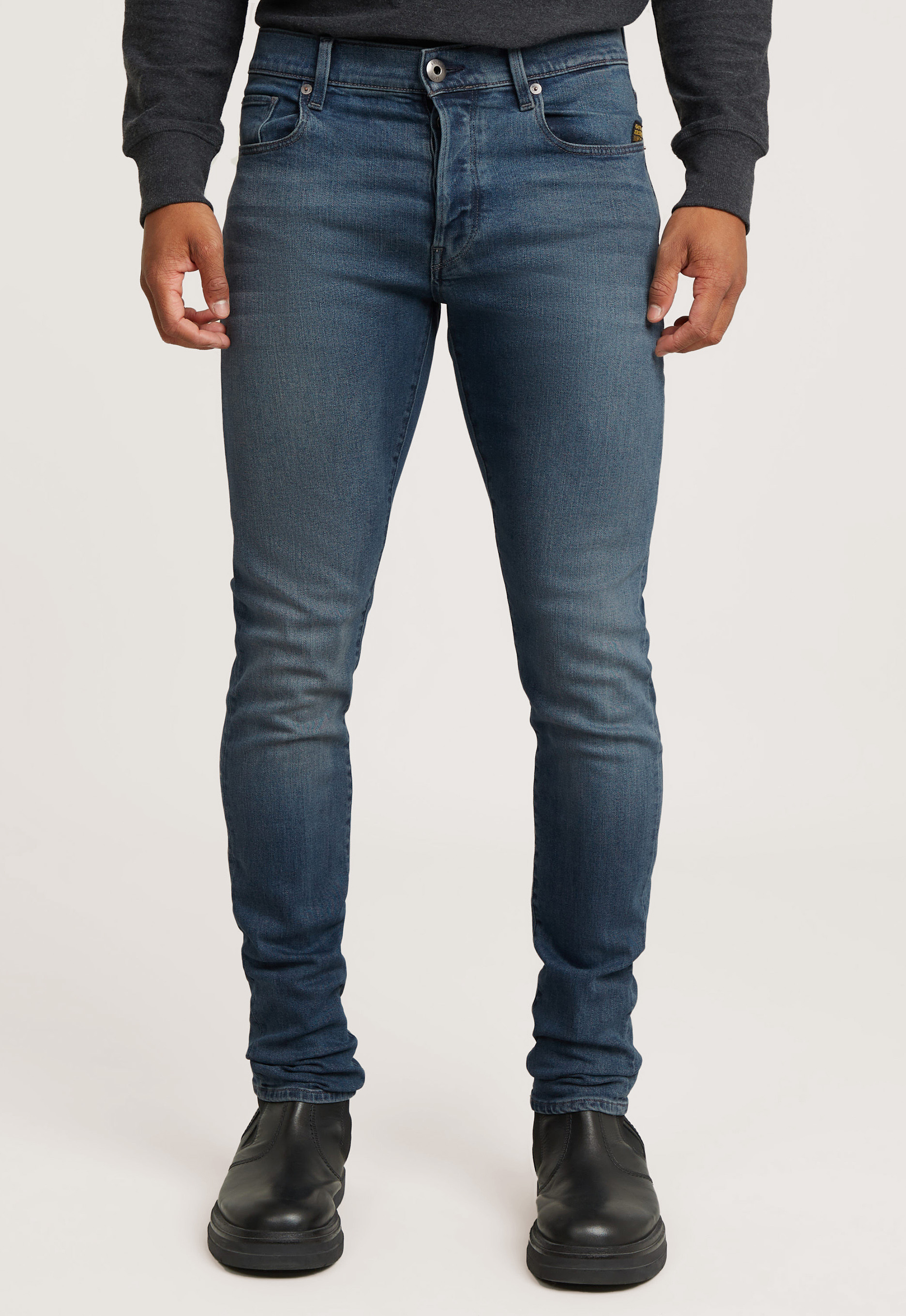 G-Star RAW 3301 Slim Jeans Donkerblauw Heren