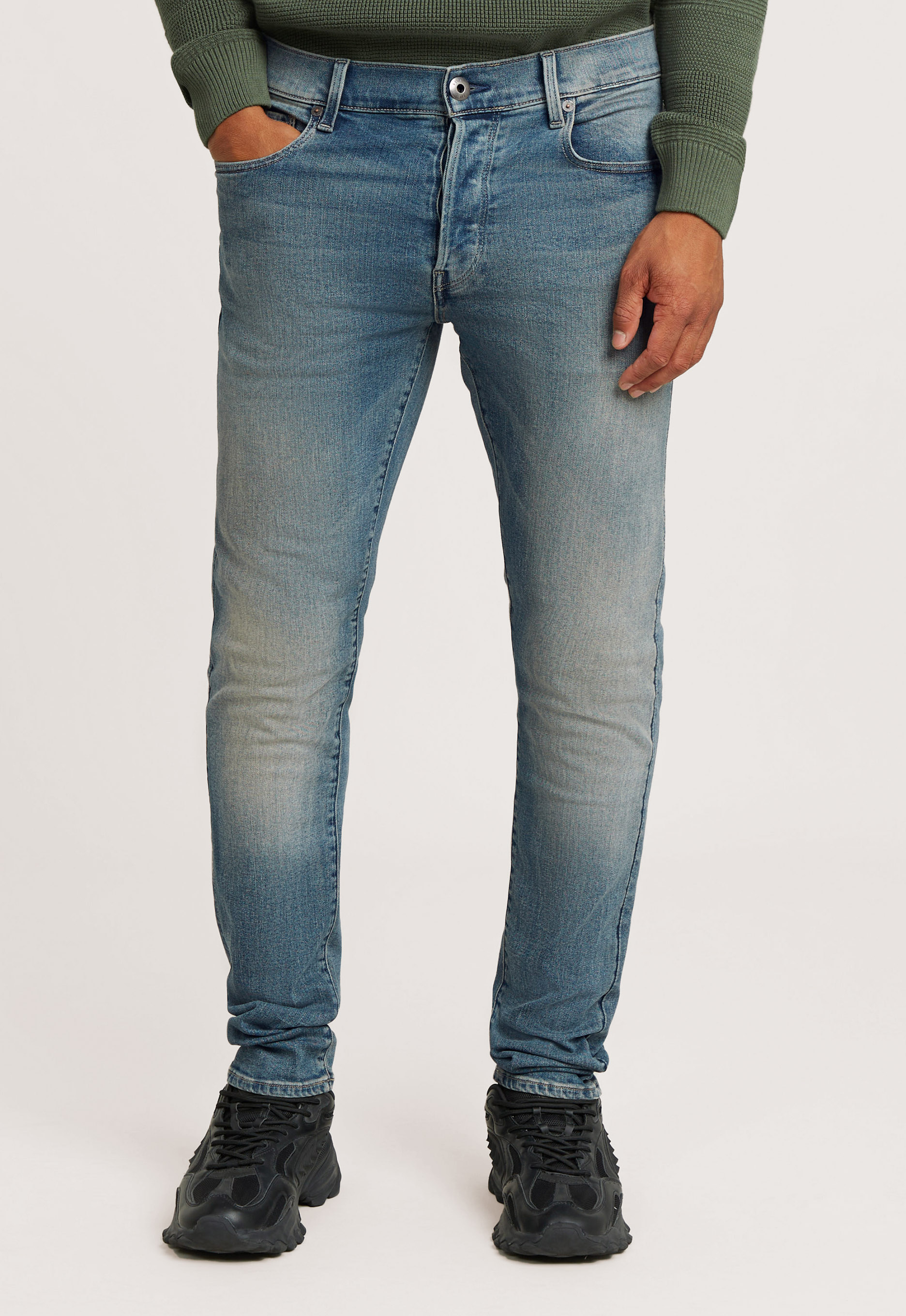 G-Star RAW 3301 Slim Jeans Midden blauw Heren