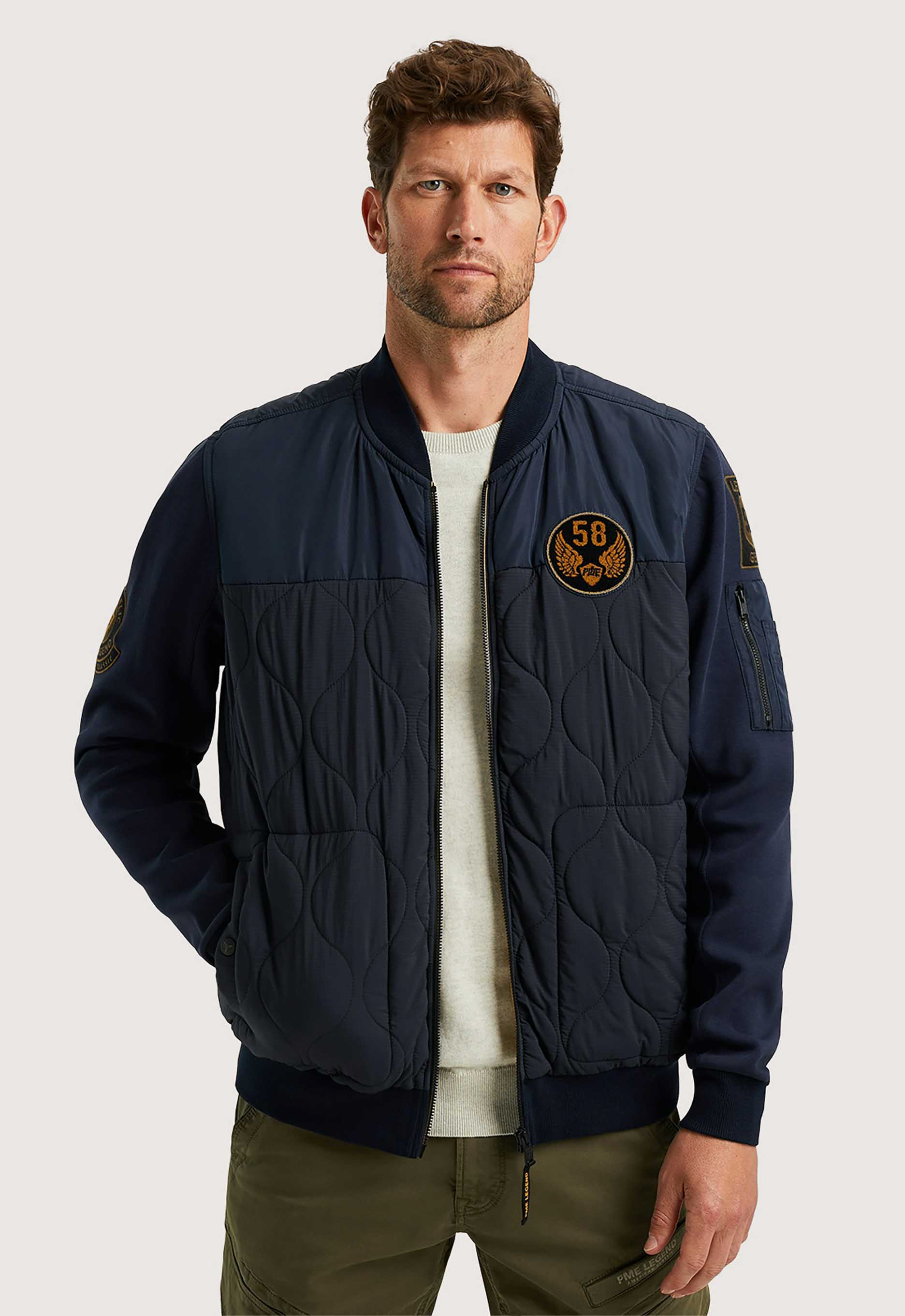 PME Legend Nylon Mix Ritsjack Psw2411485 Blue Heren