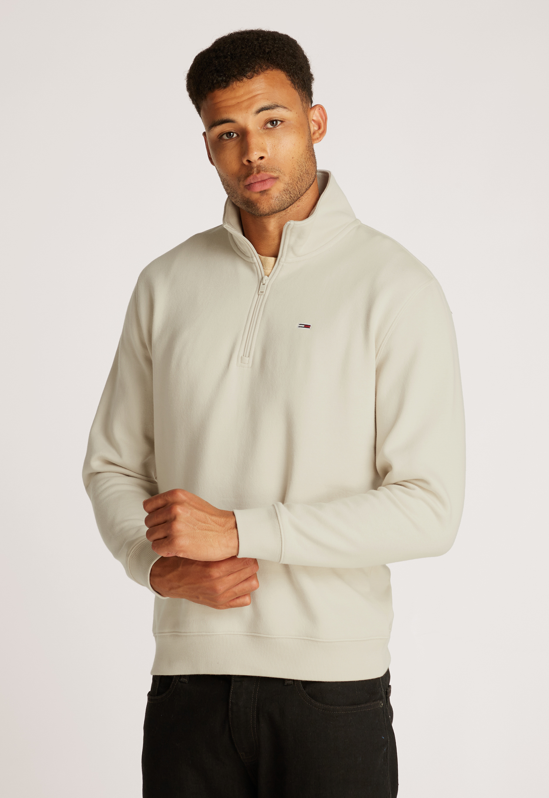 Tommy Jeans Fleece 1 4 Sweater Hoodie