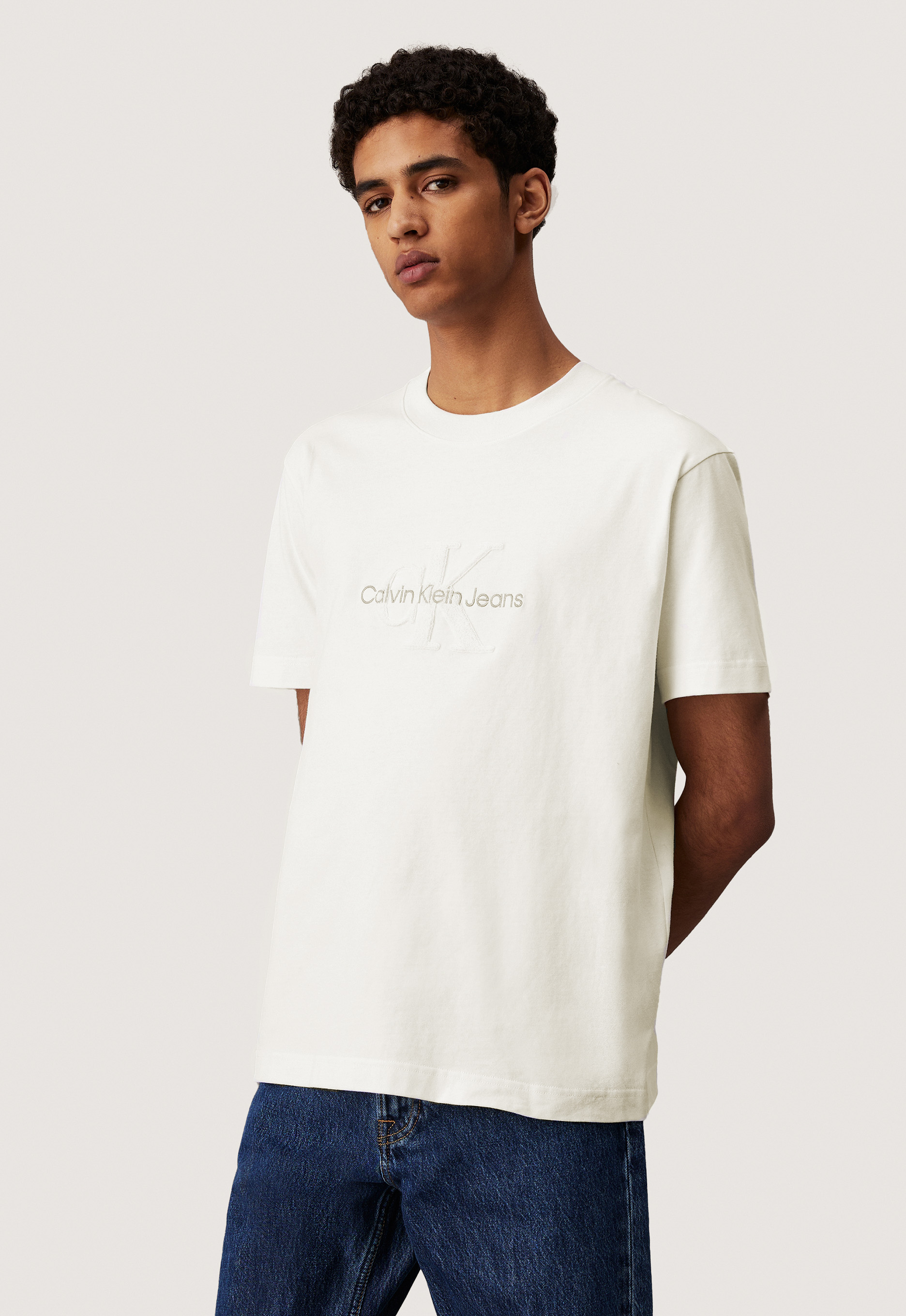 Calvin klein Chenille Monologo T-shirt