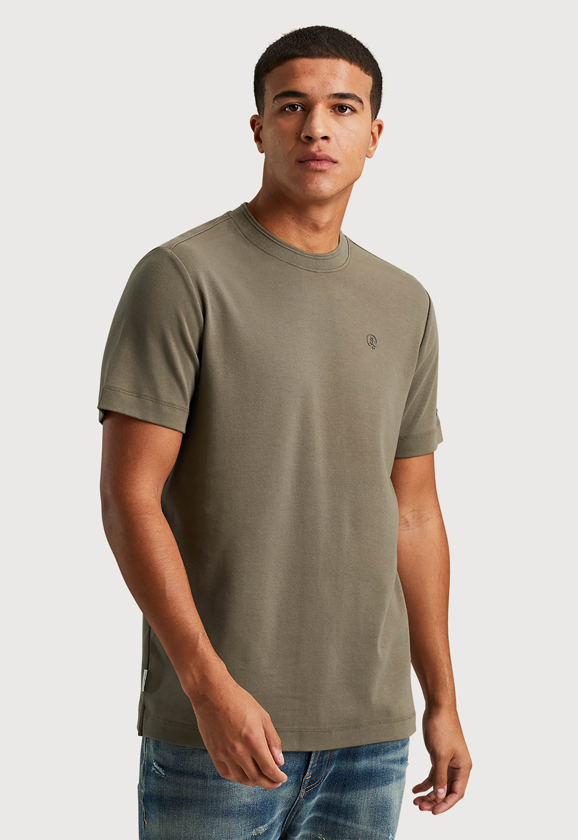 Cast Iron Korte mouw T-shirt regular fit Green Heren