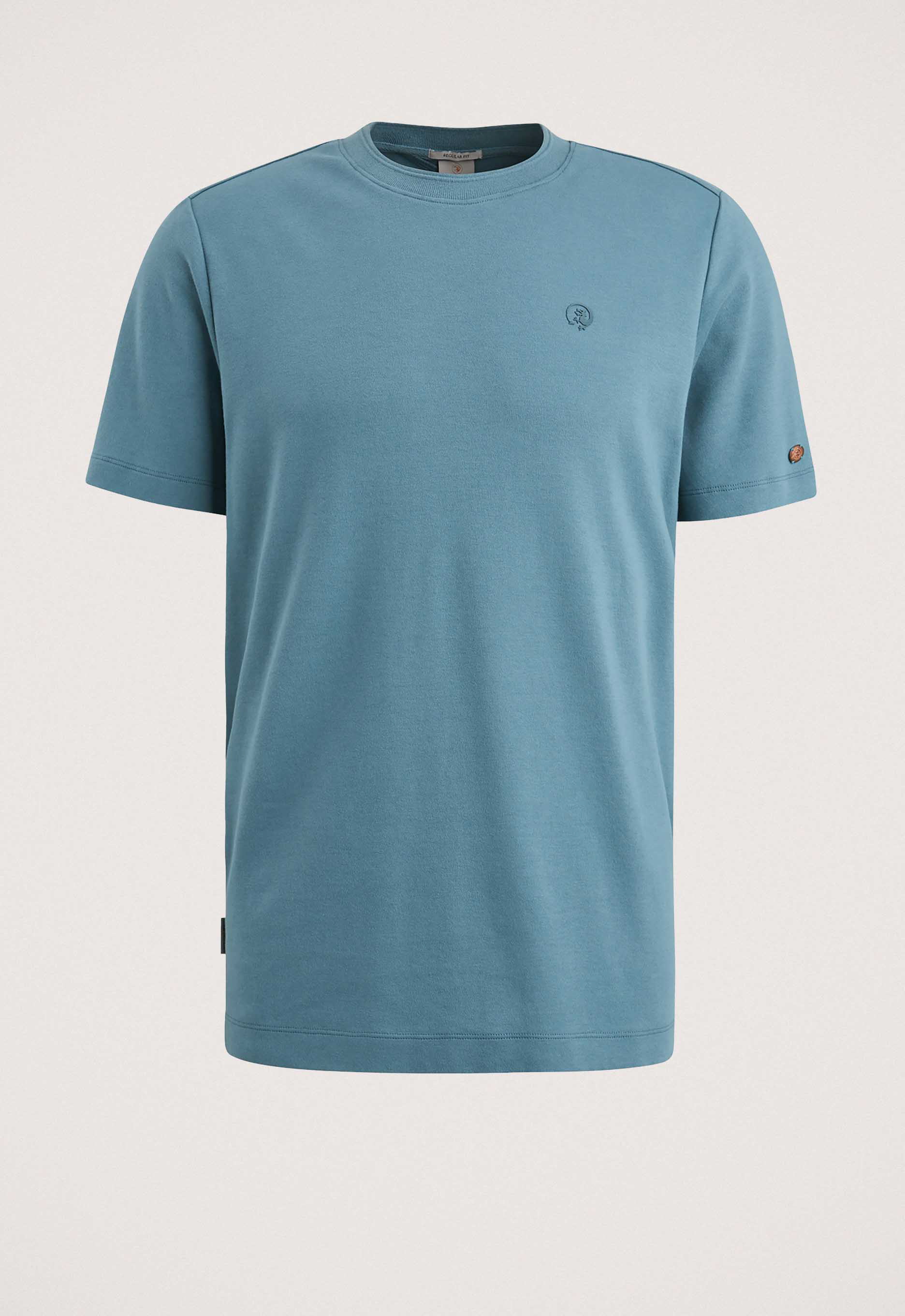 Cast Iron Korte Mouw T-shirt Regular Fit Blue Heren