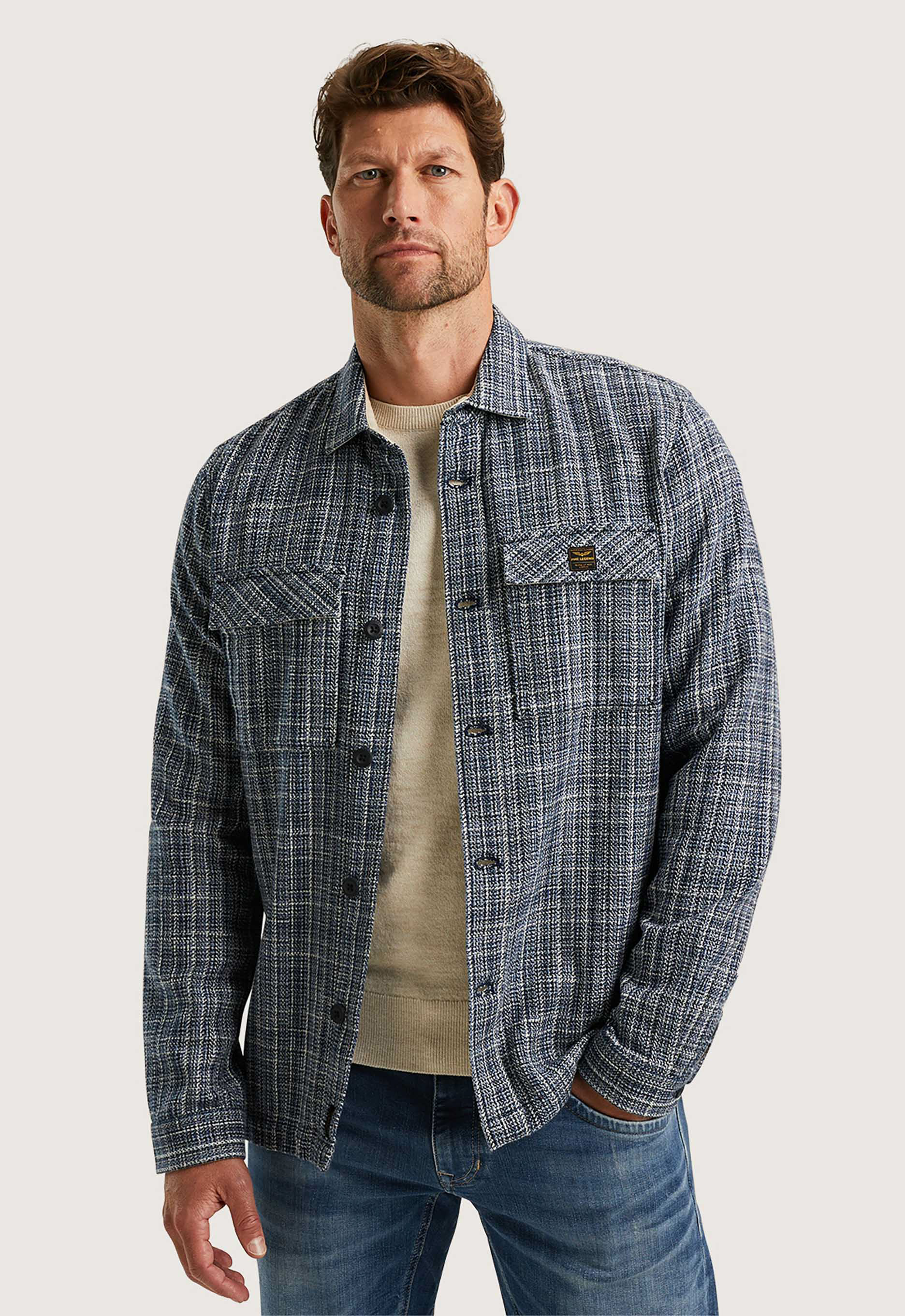 PME Legend™ Shirt jacket van 100% katoen