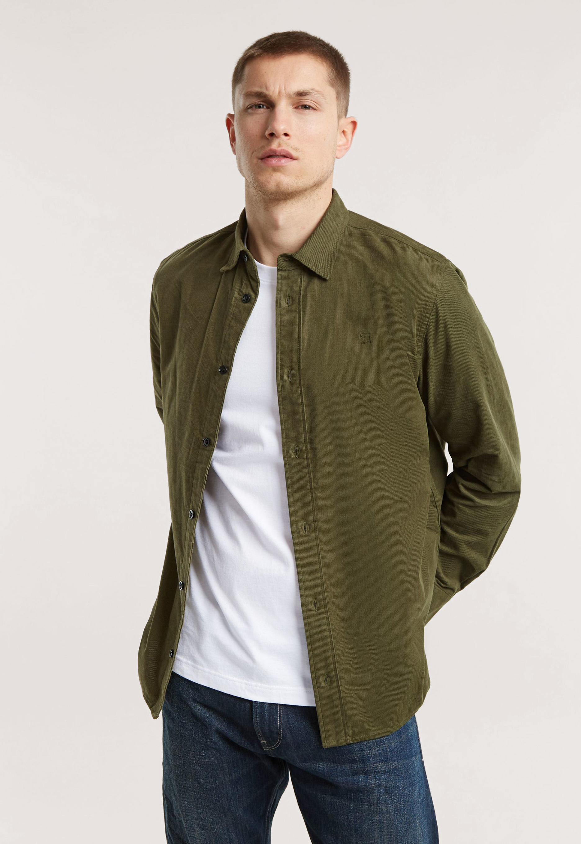 G-Star RAW Clean Regular Shirt Groen Heren