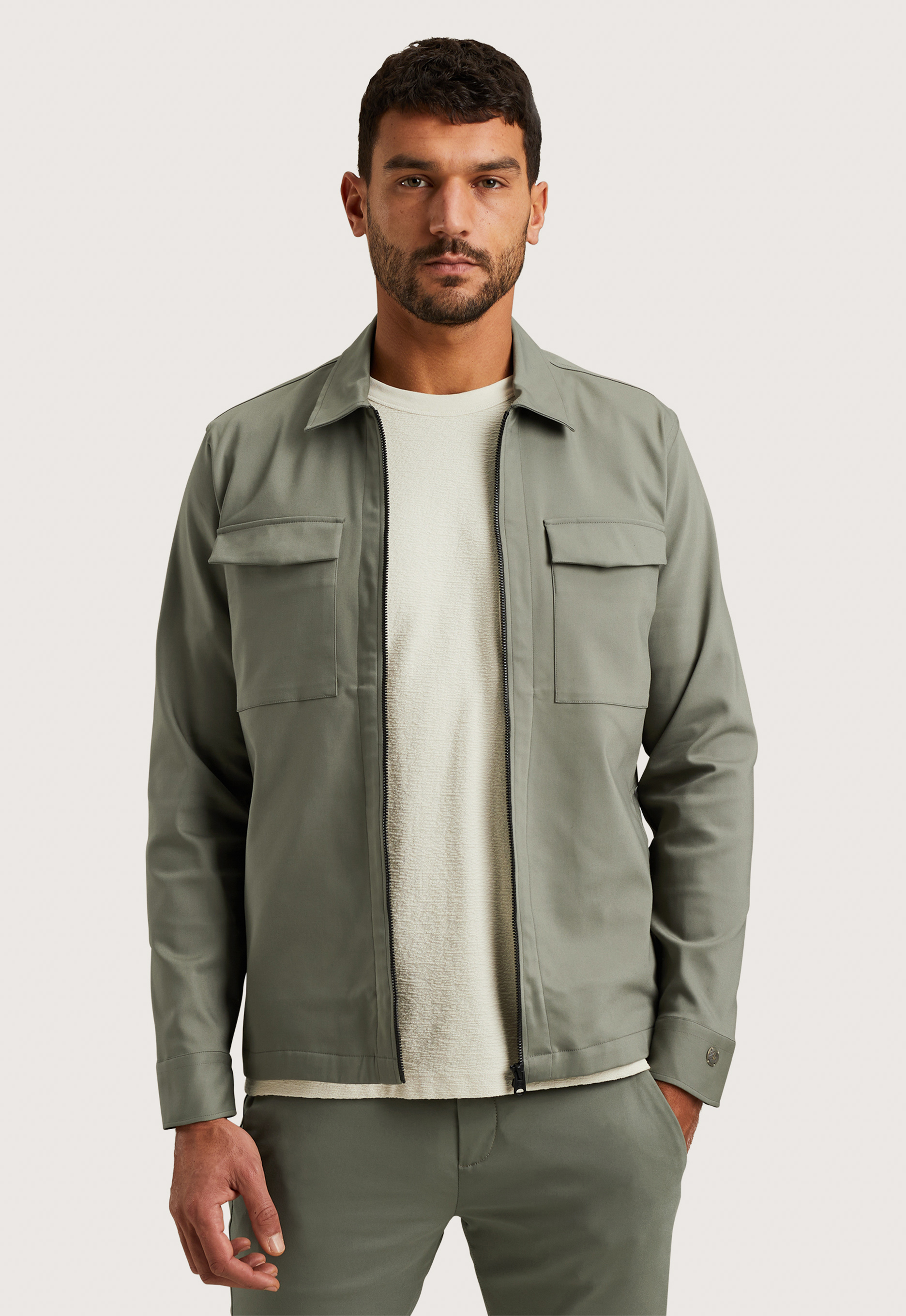 Cast iron Overshirt Zipper