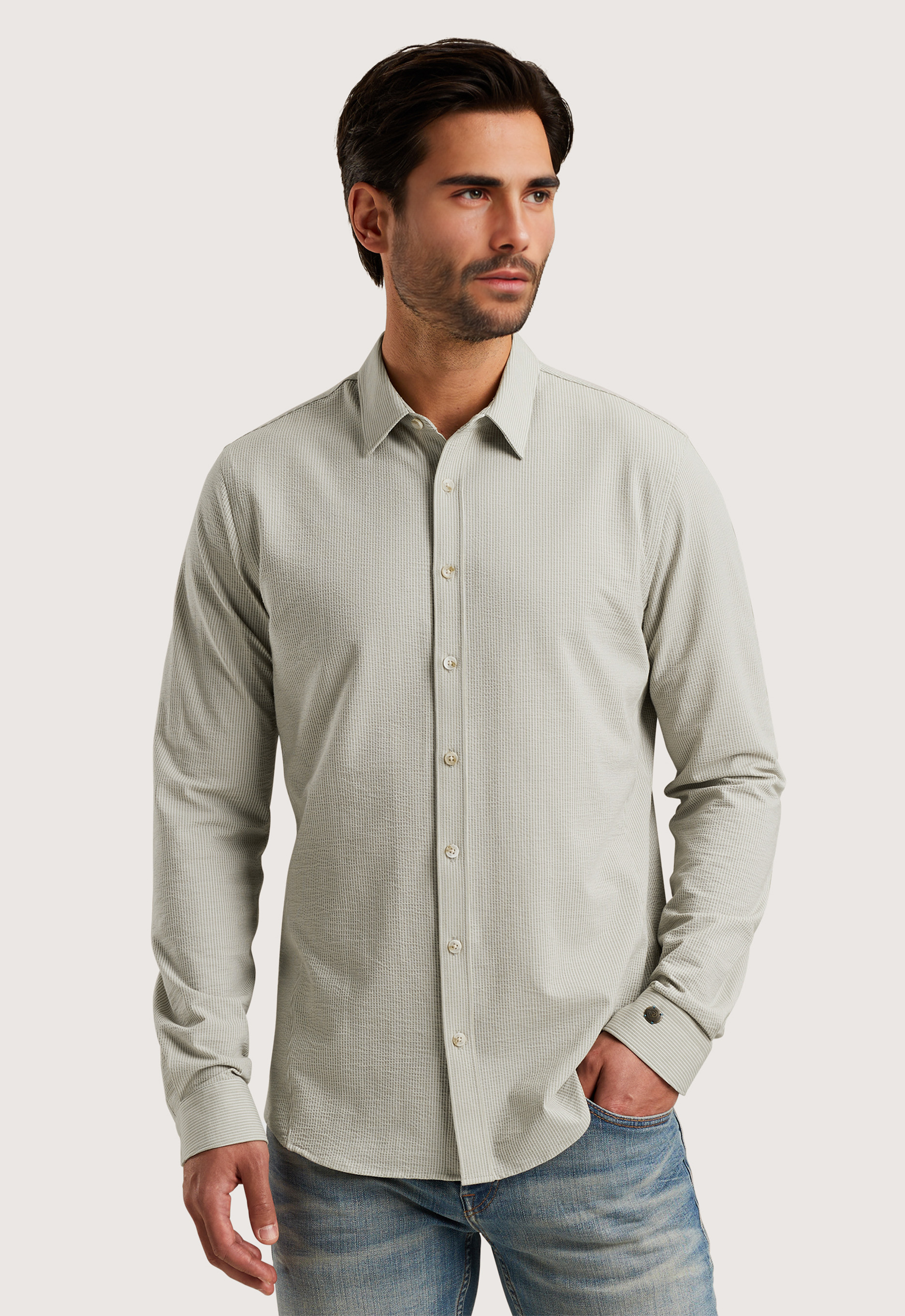 Cast iron Jersey Stripe Longsleeve