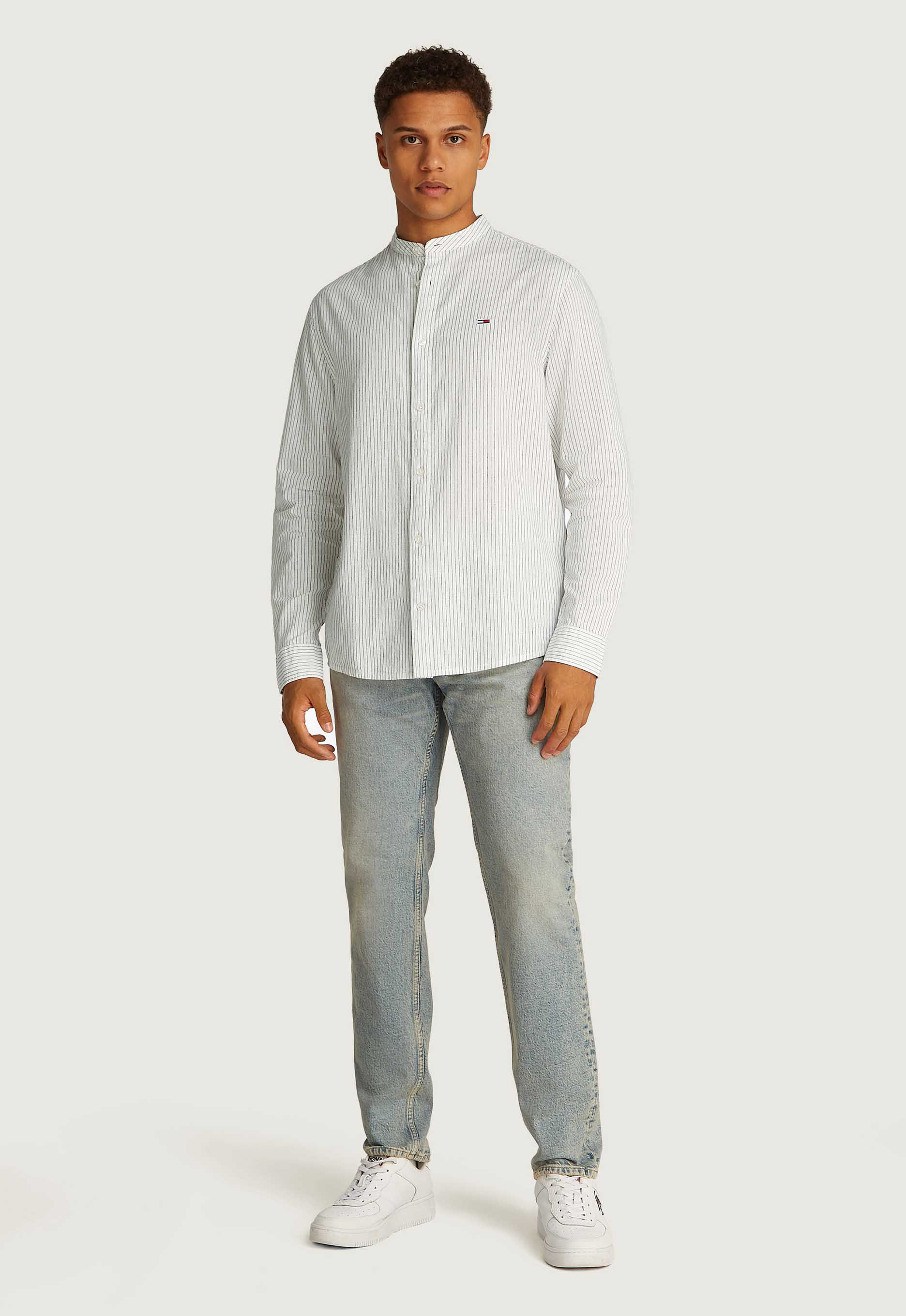 Tommy Jeans Linen Stripe Overhemd