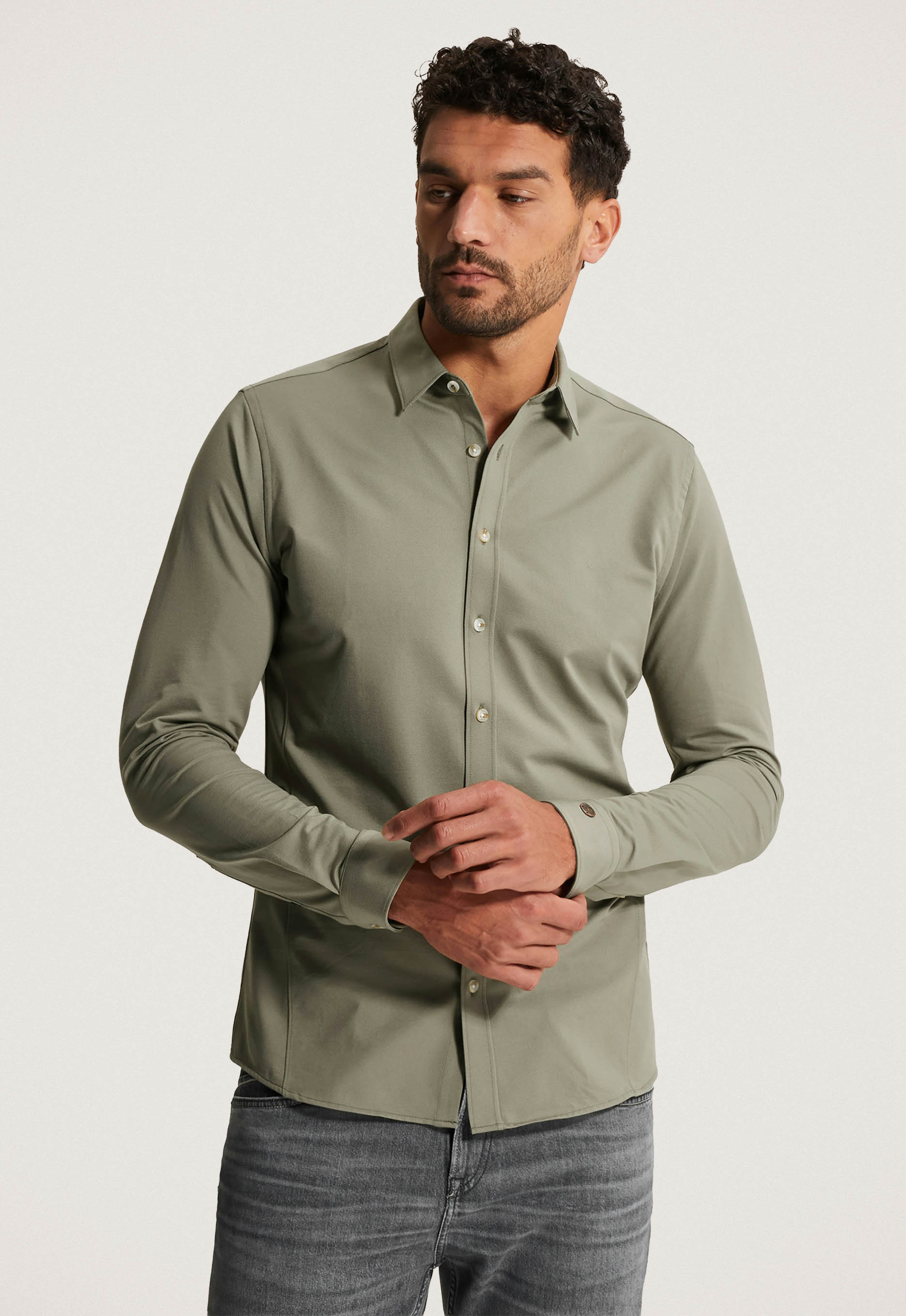Cast Iron Twill Jersey Overhemd