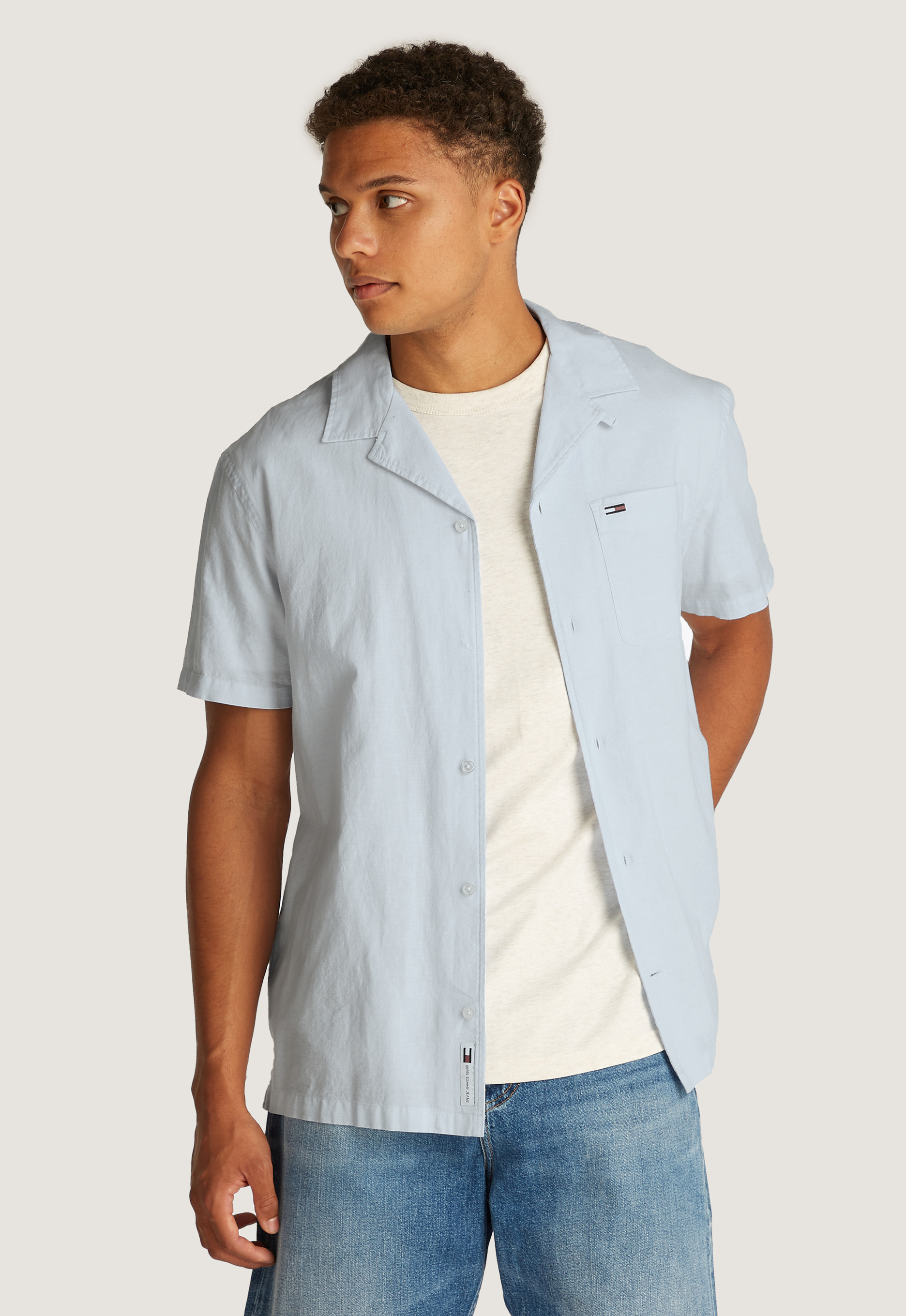 Tommy Jeans Linnen Blend Overhemd