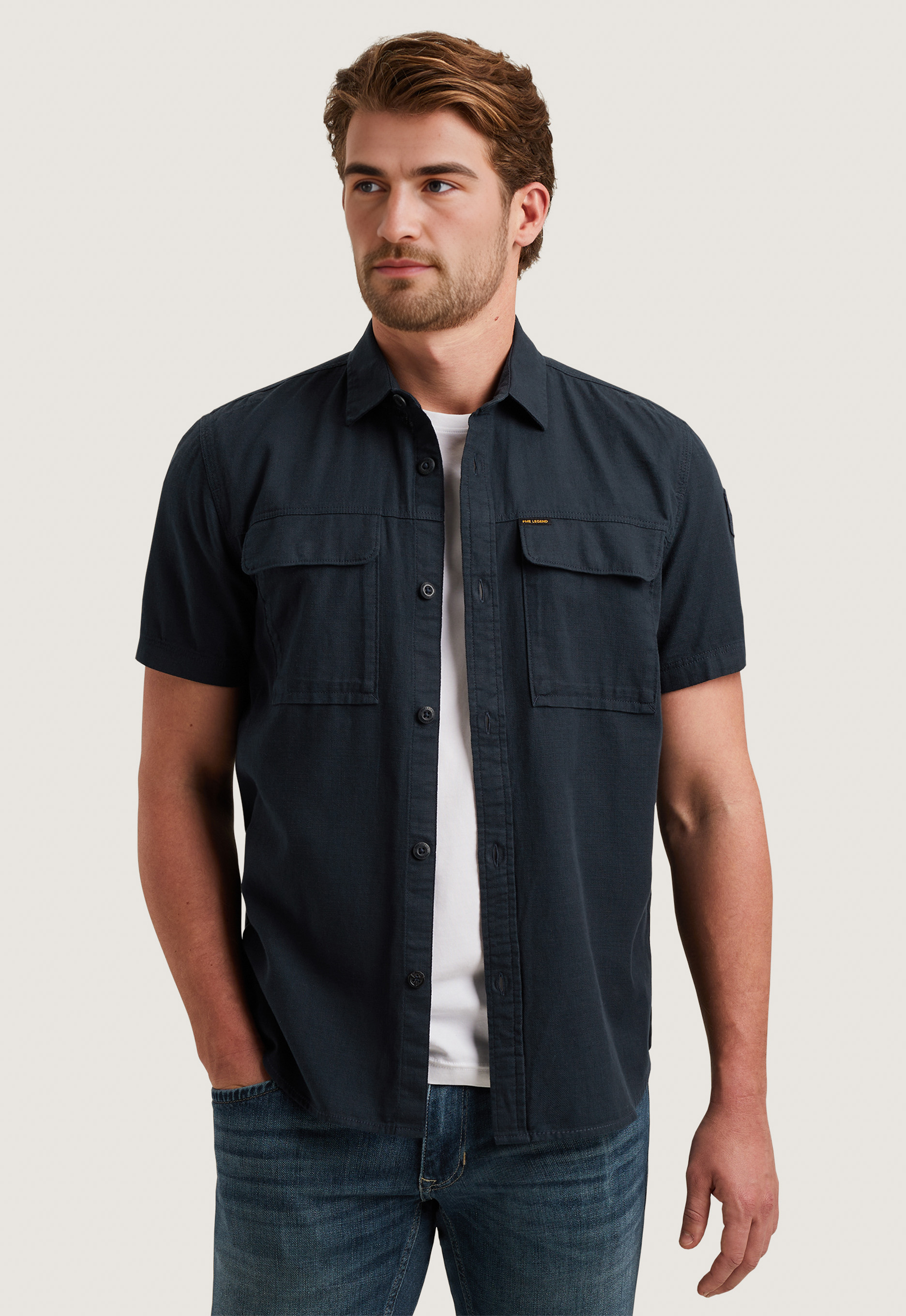 Pme legend Slub Cotton Overhemd