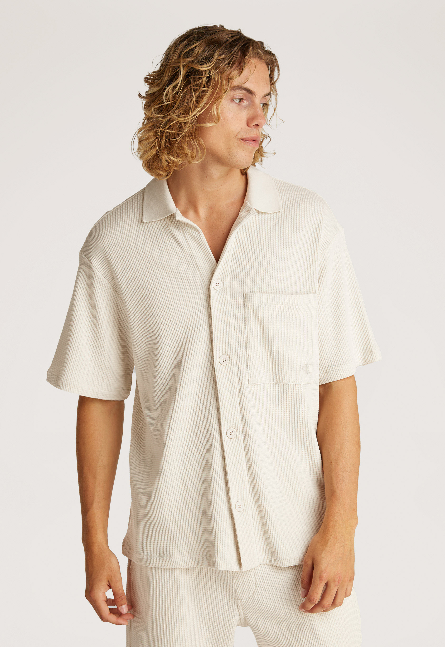 Calvin klein Chunky Waffle Overhemd