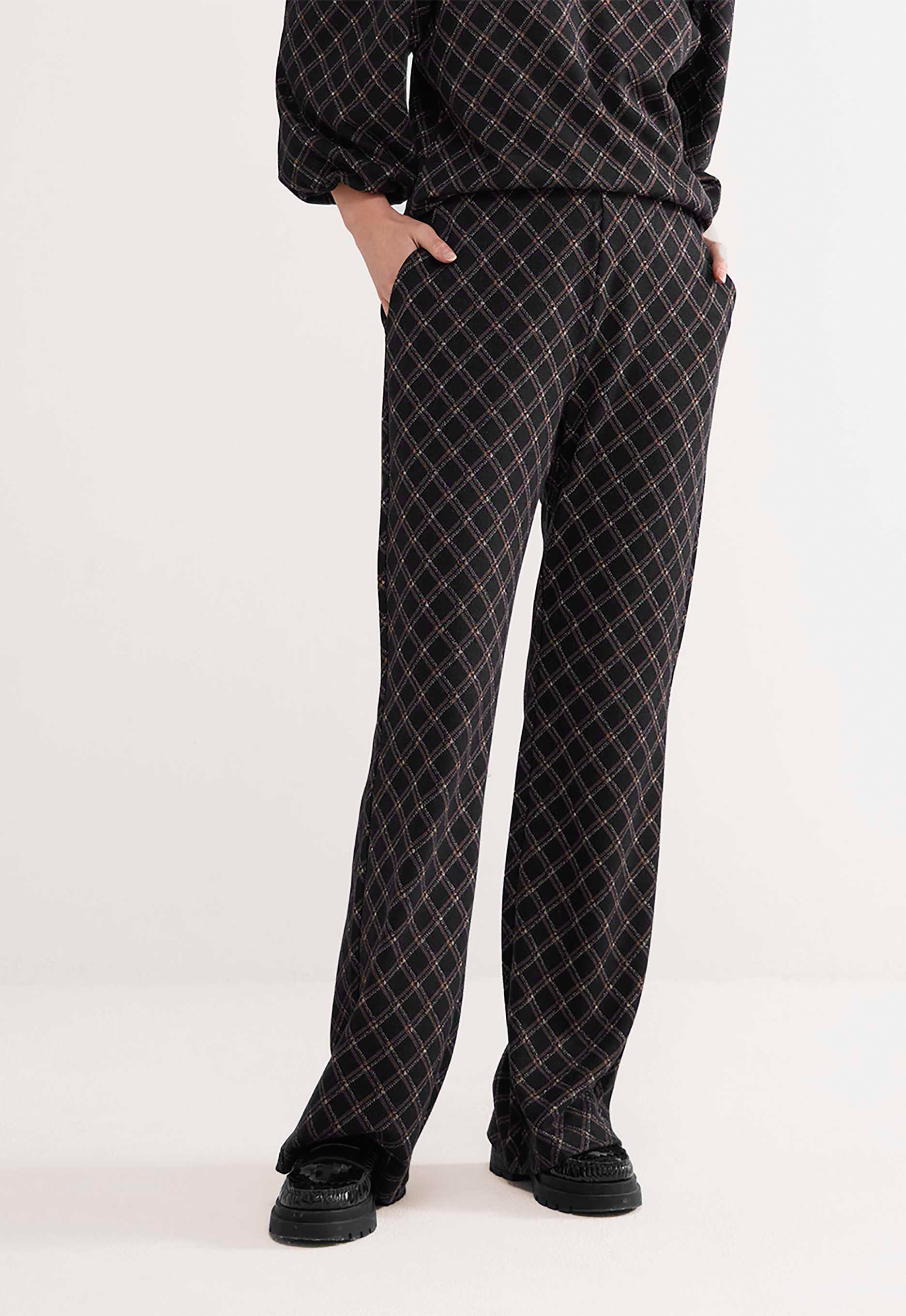 Summum Diagonal Check Broek