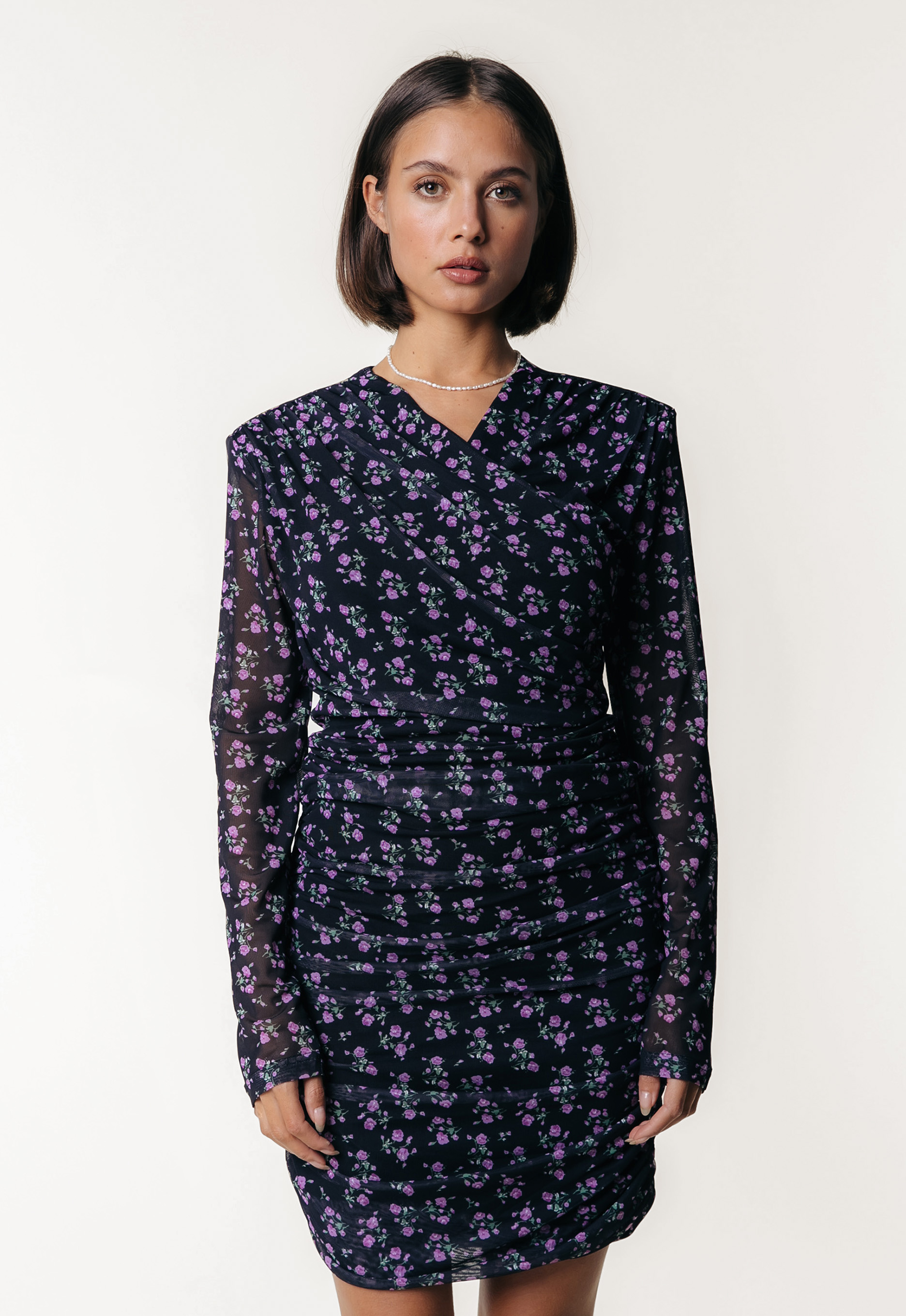 Colourful Rebel Bryssa Mesh Jurk
