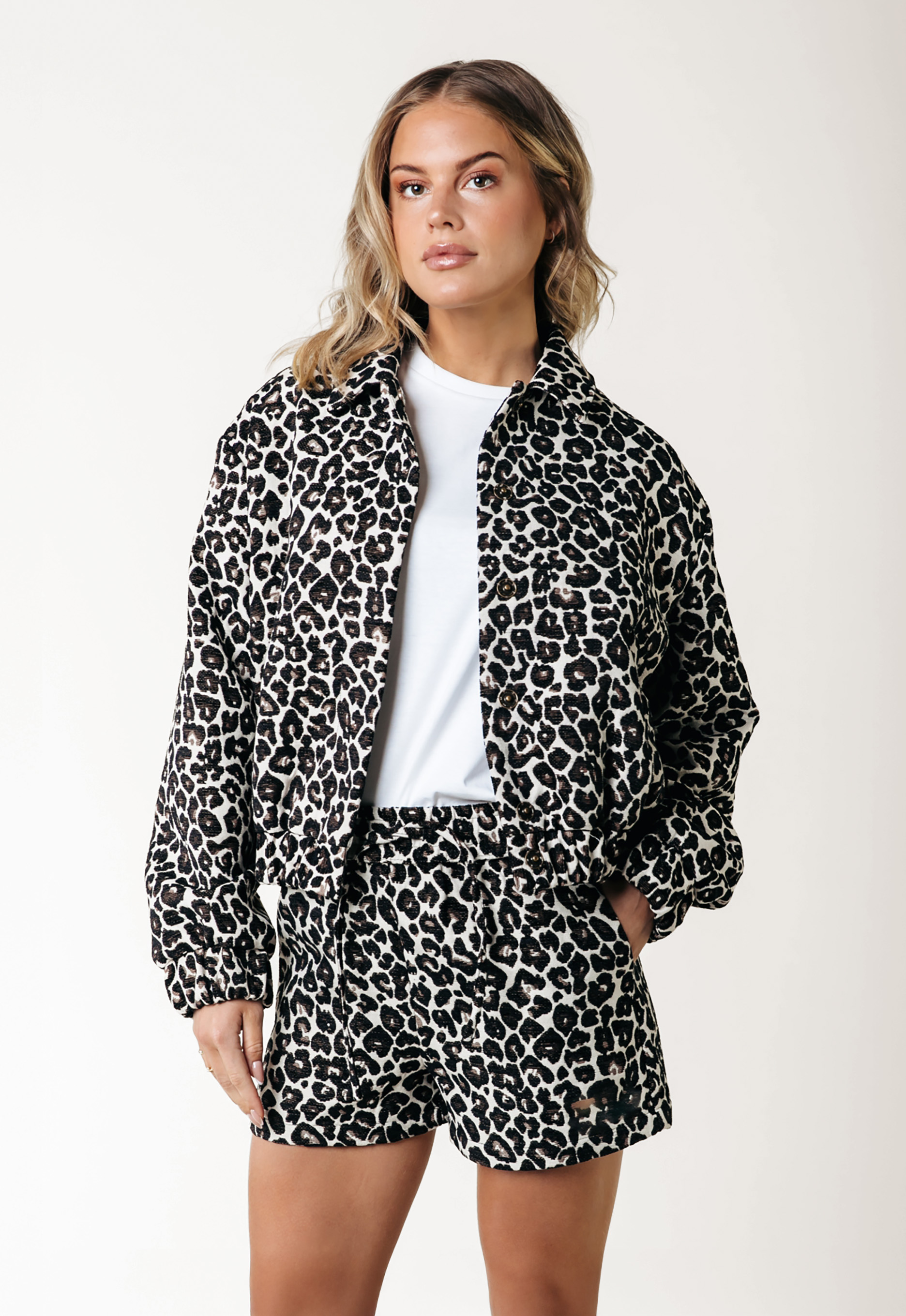 Colourful Rebel Bente Leopard Jacquard Jack