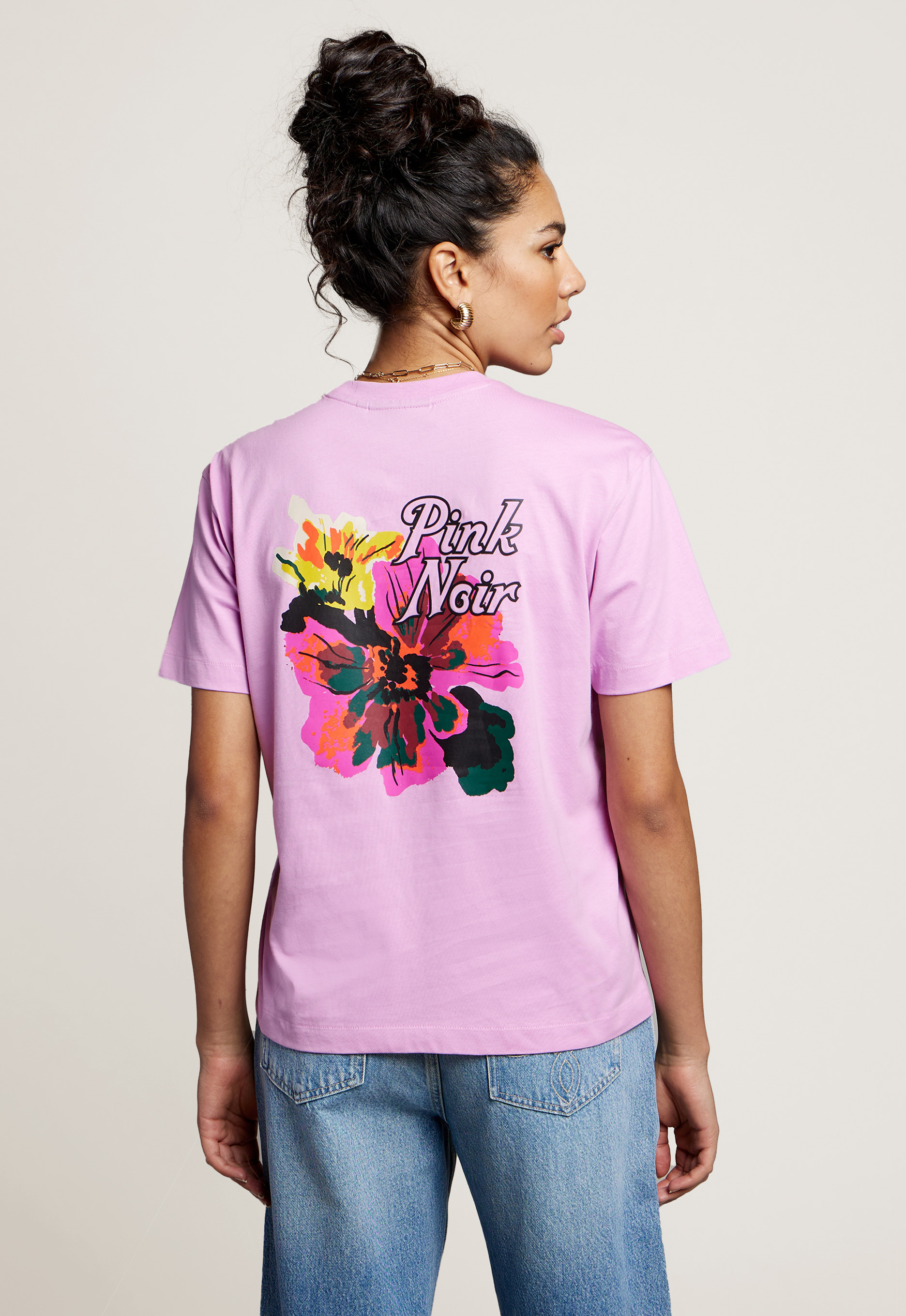Pink Noir Bloom T-Shirt