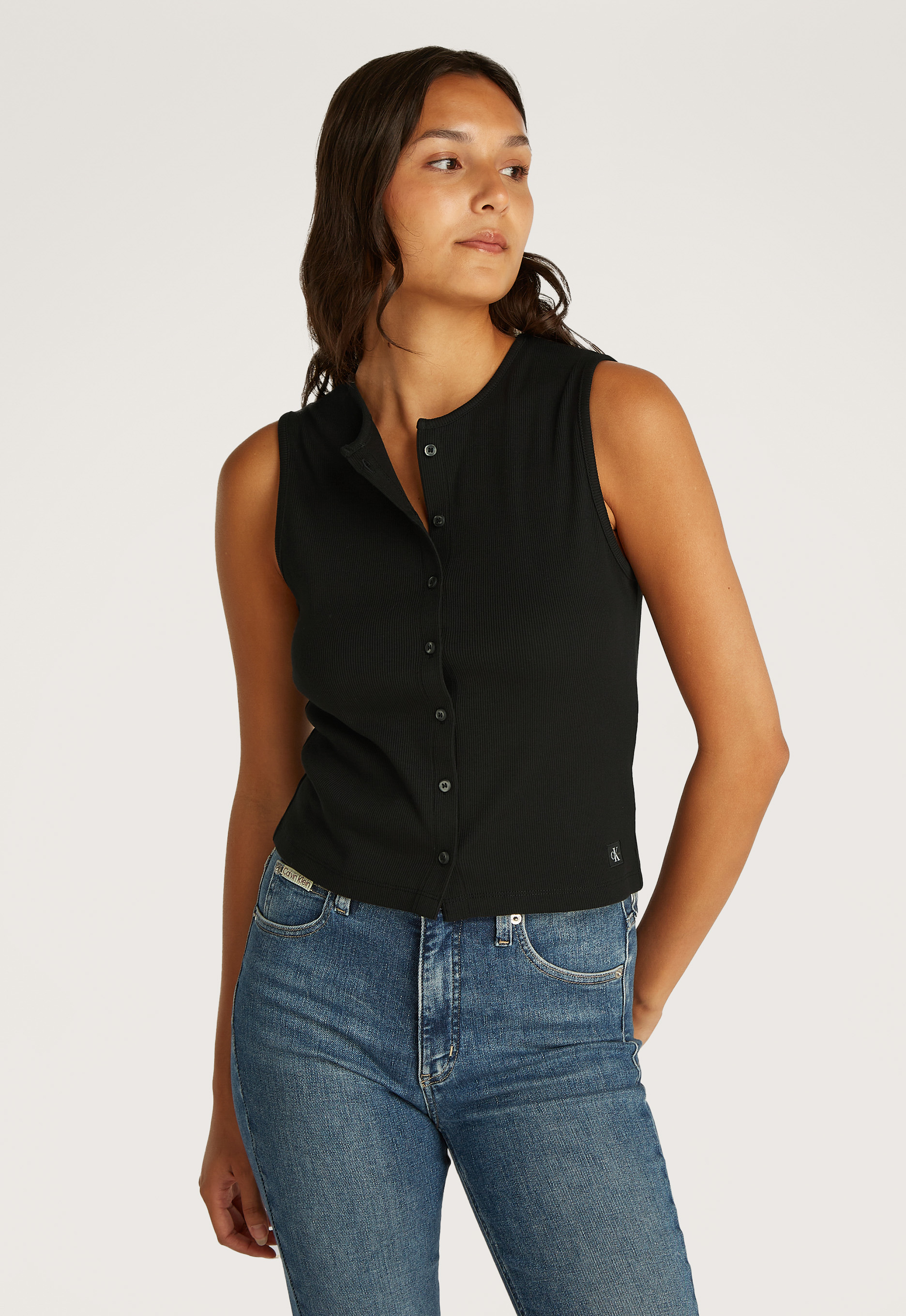 Calvin klein Woven Label Rib Vest