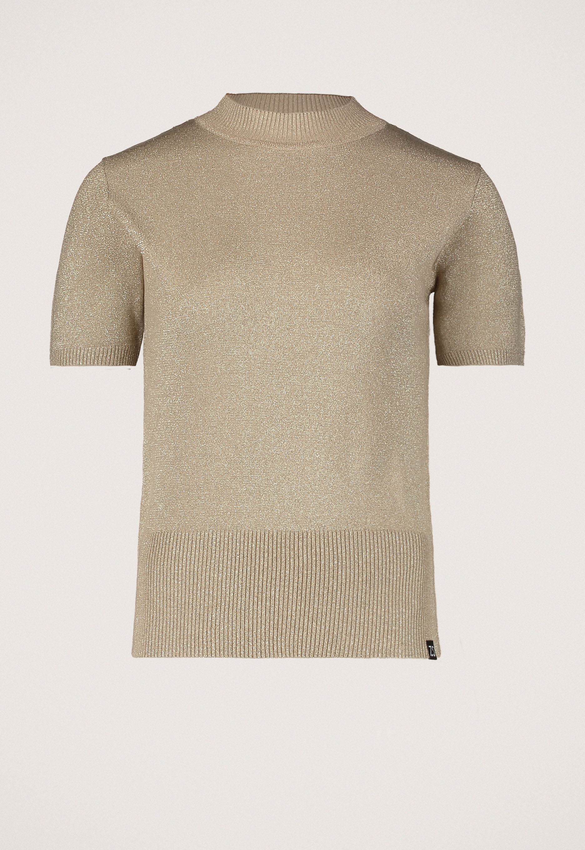 Zoso Korte Mouw Juwelen Pullover Beige Dames