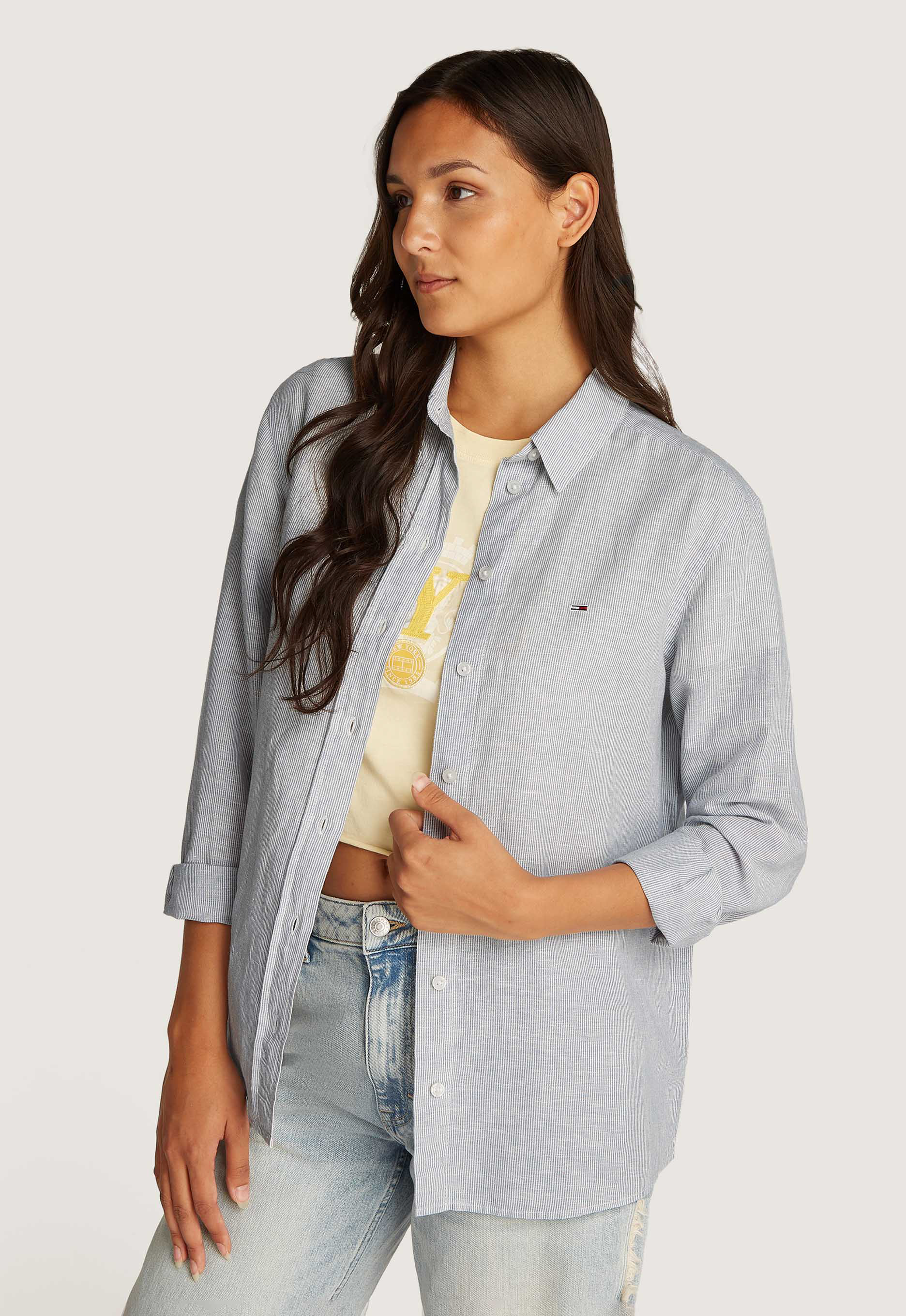 Tommy Jeans Rlx Linen Blouse