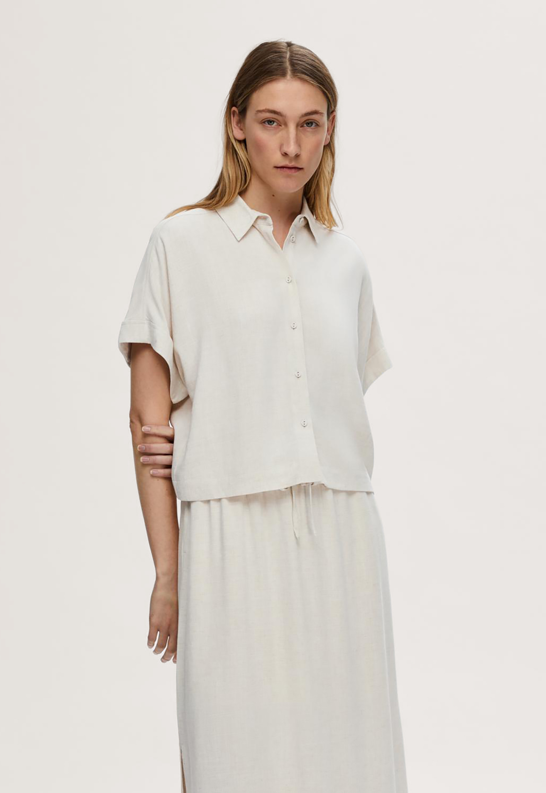 Selected femme Viva Cropped Blouse
