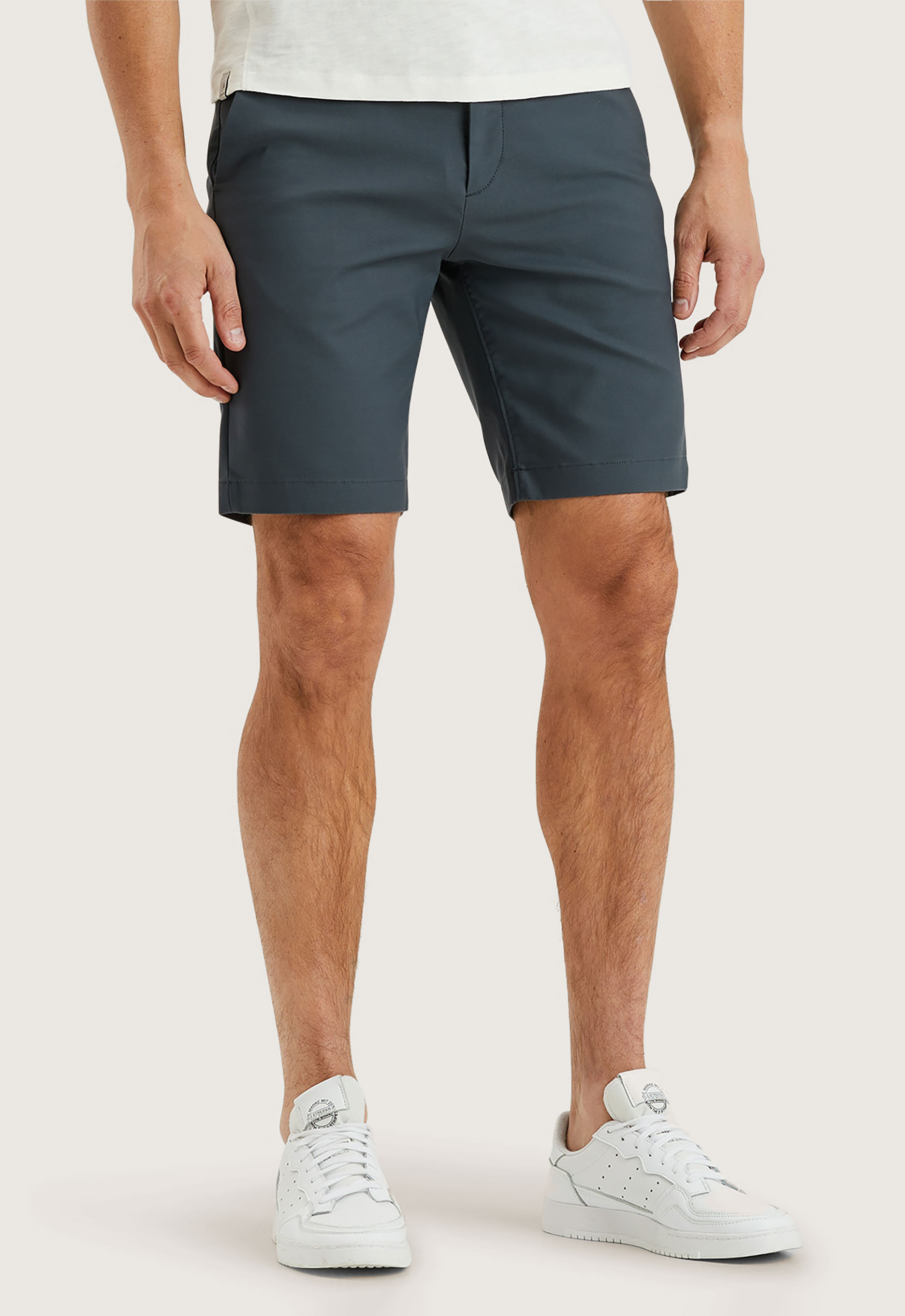 CAST IRON Heren Broeken Riser Shorts Comfort Stretch Blauw