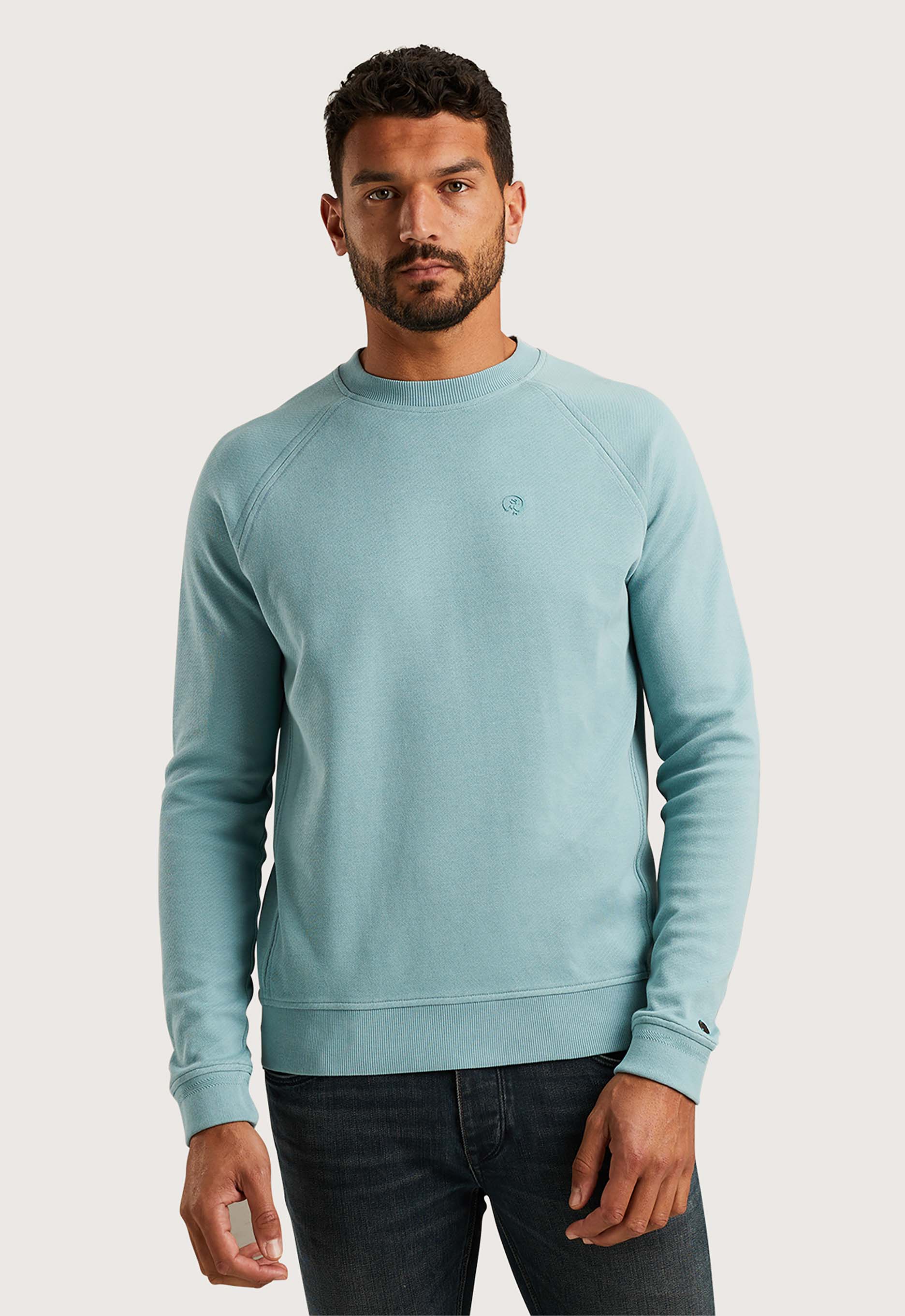 Cast iron Crewneck Twill Sweater