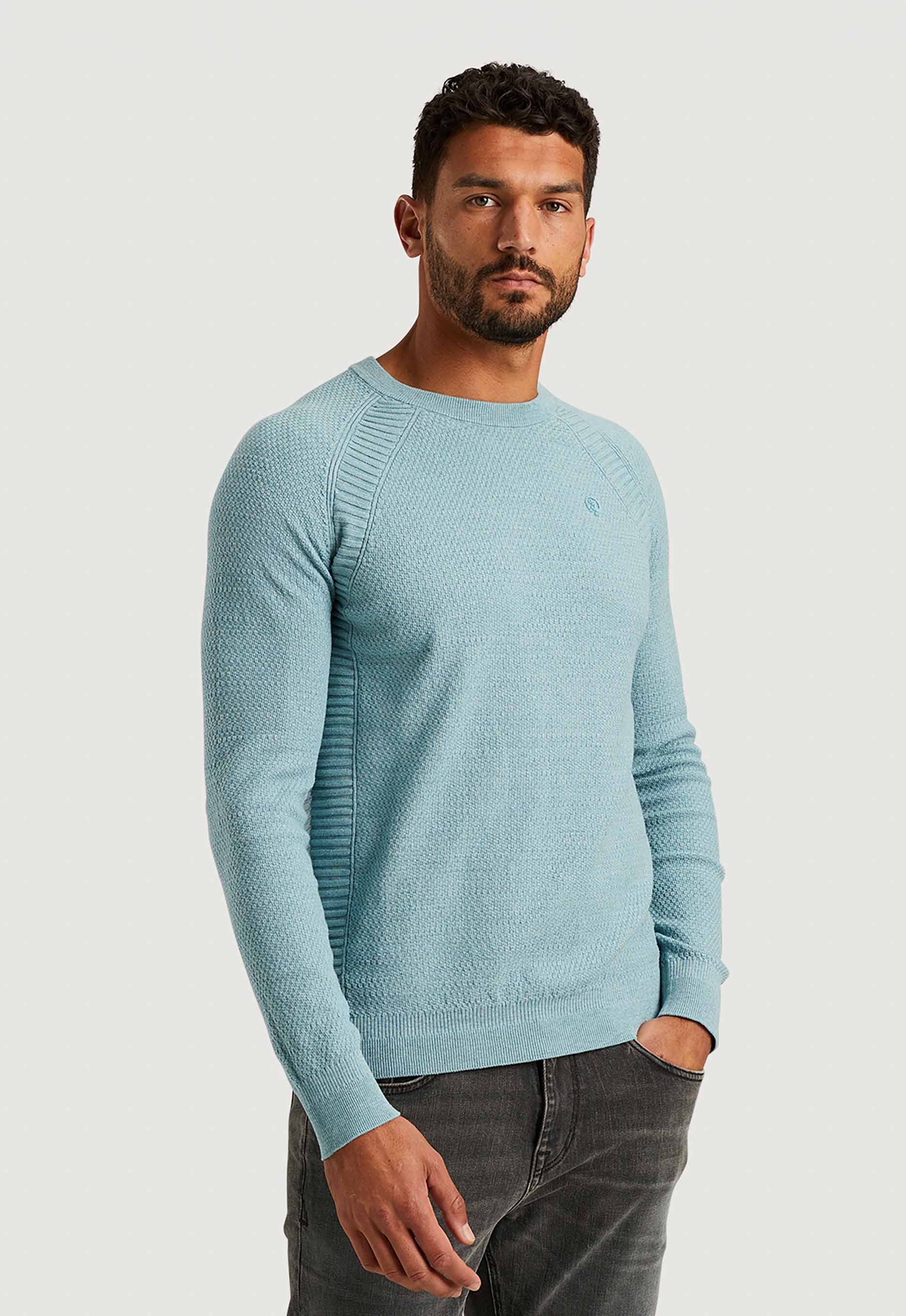 Cast iron Crewneck Heather Plated Blend Trui