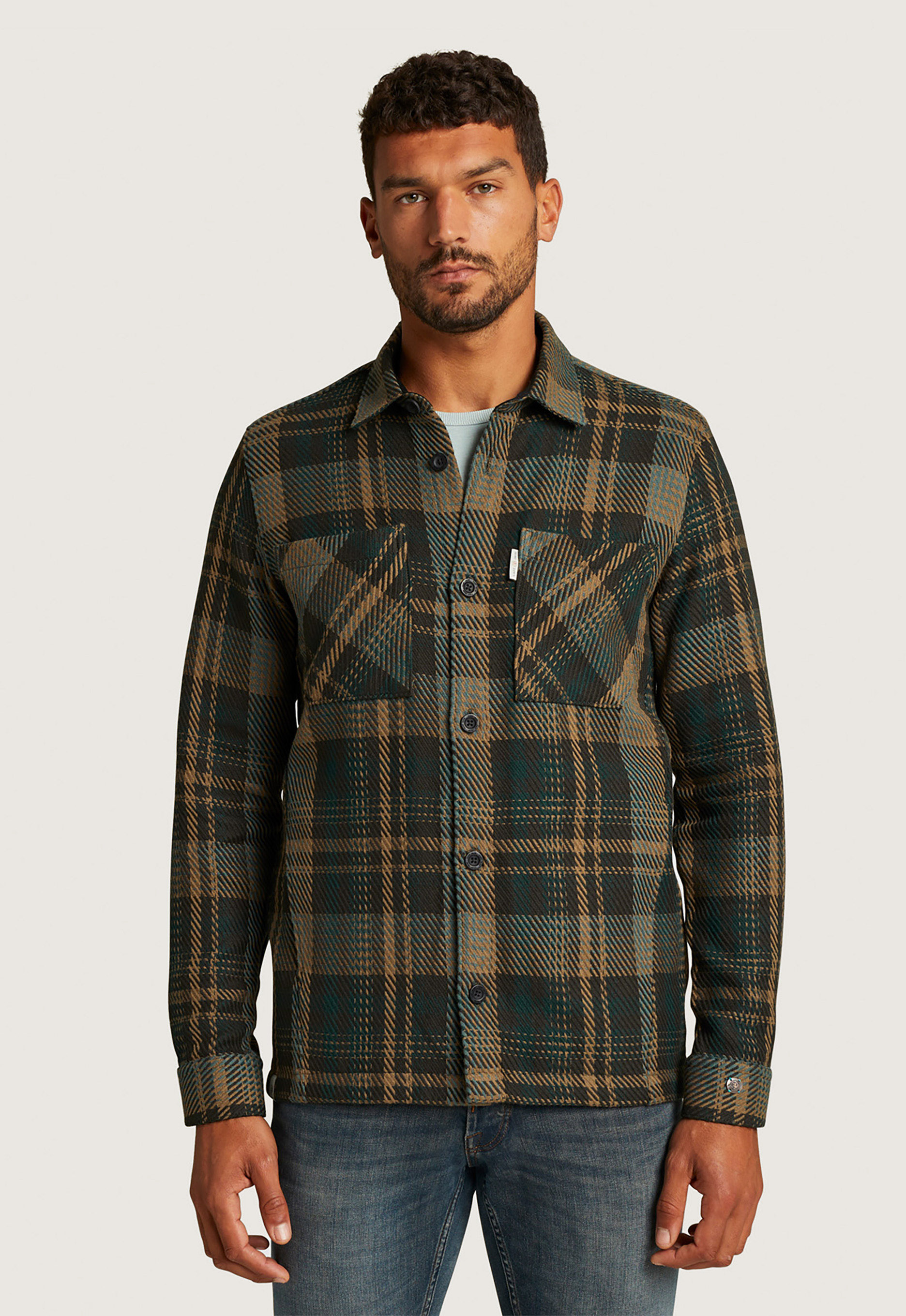 Cast iron Heavy Check Overshirt