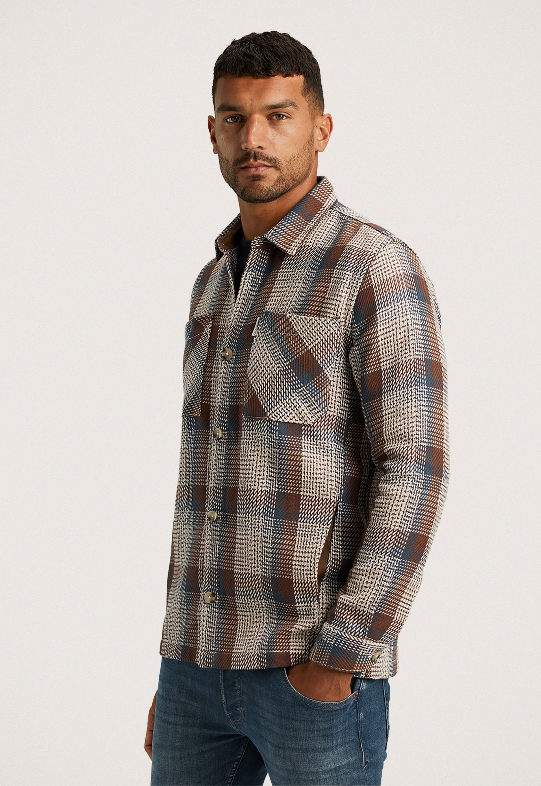 Cast iron Heavy Check Overshirt