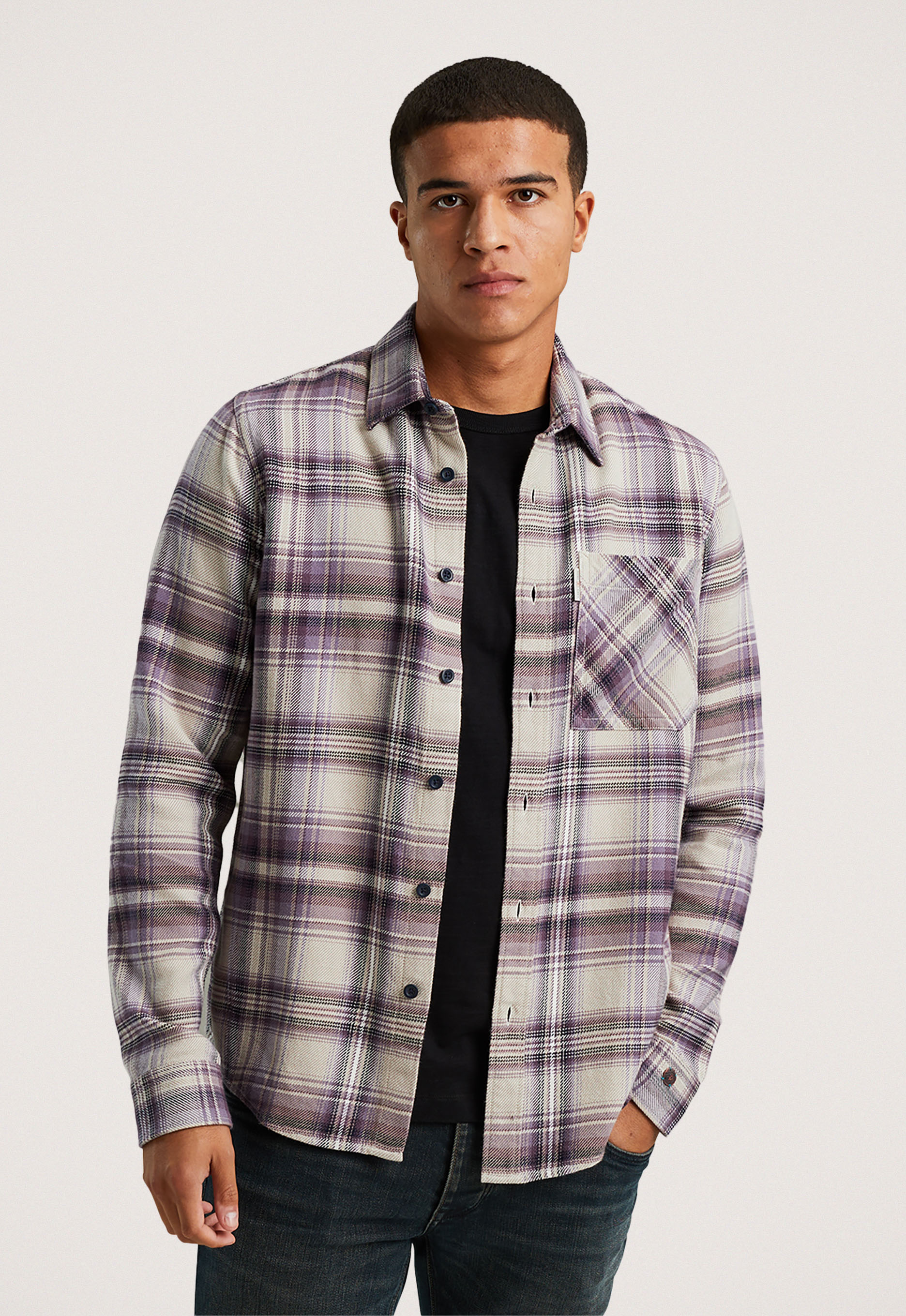 Cast iron Brushed Twill Overshirt