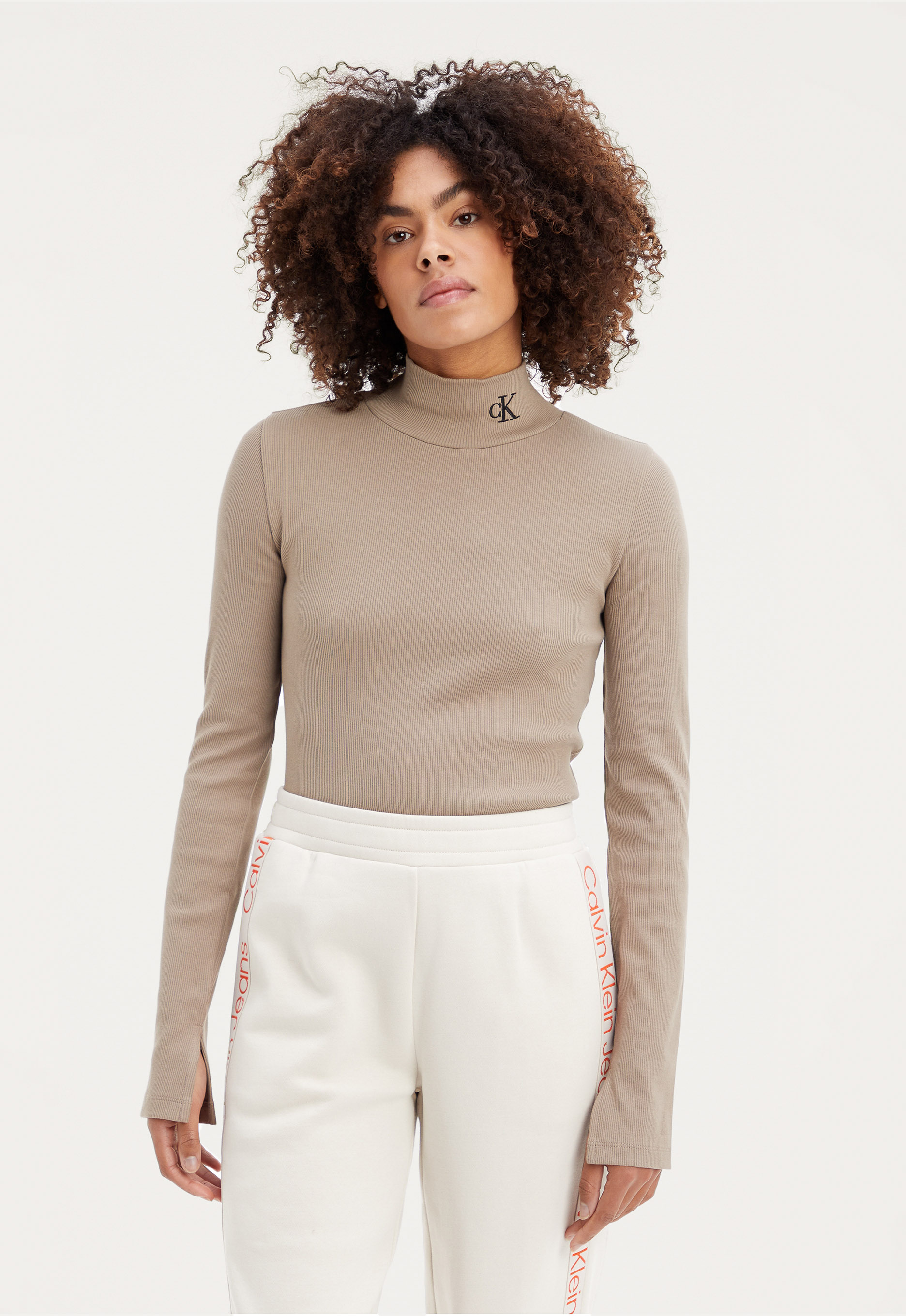 Calvin Klein Rib Mock Neck Shirt Calvin Klein Rib Mock Neck Shirt