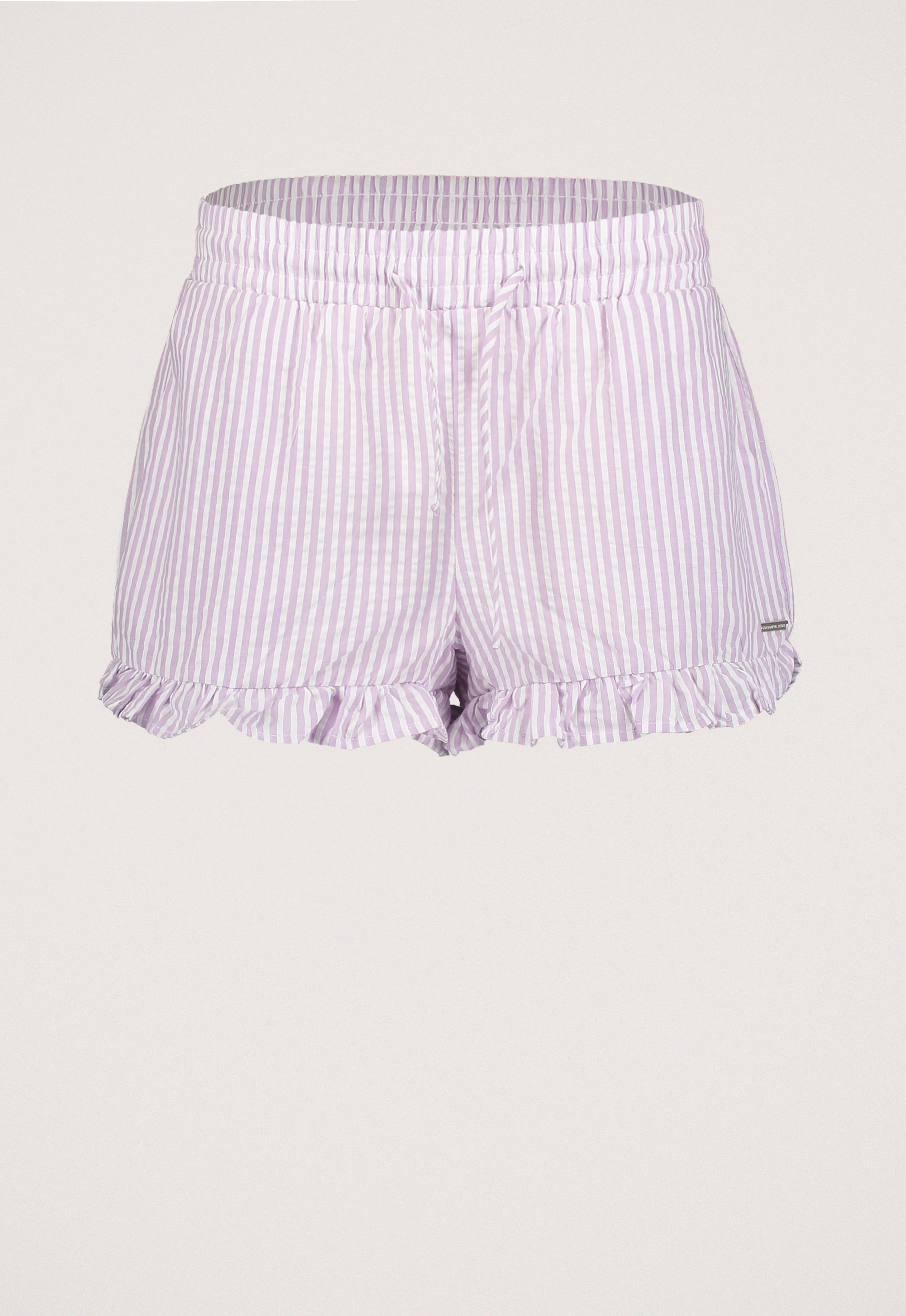 Colourful Rebel Sensa Striped Ruffle Short