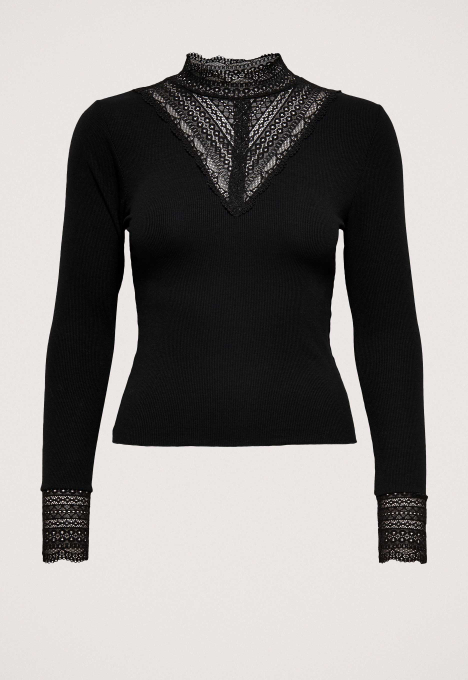 Tilde High Neck Lace Top 